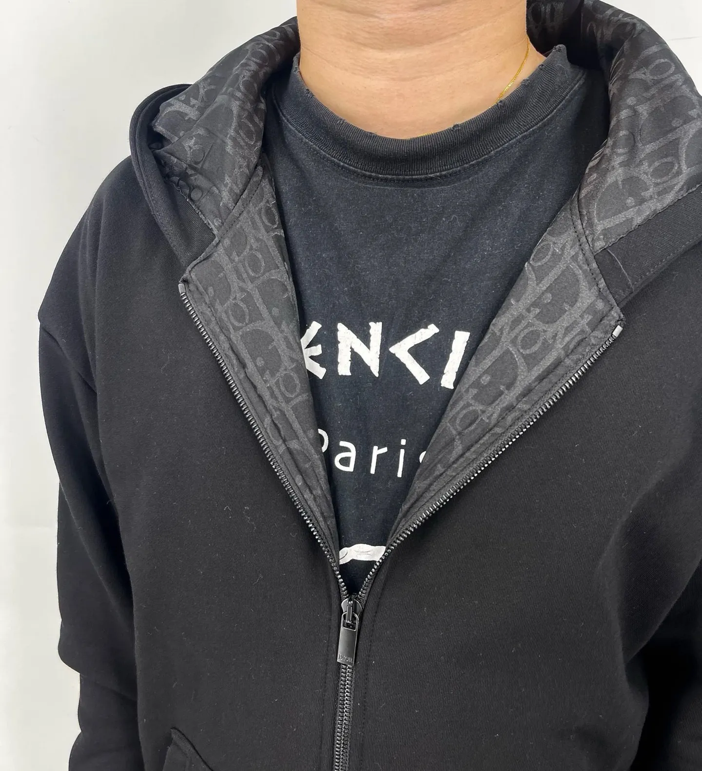 Dior/Dior jacquard zipped jacket