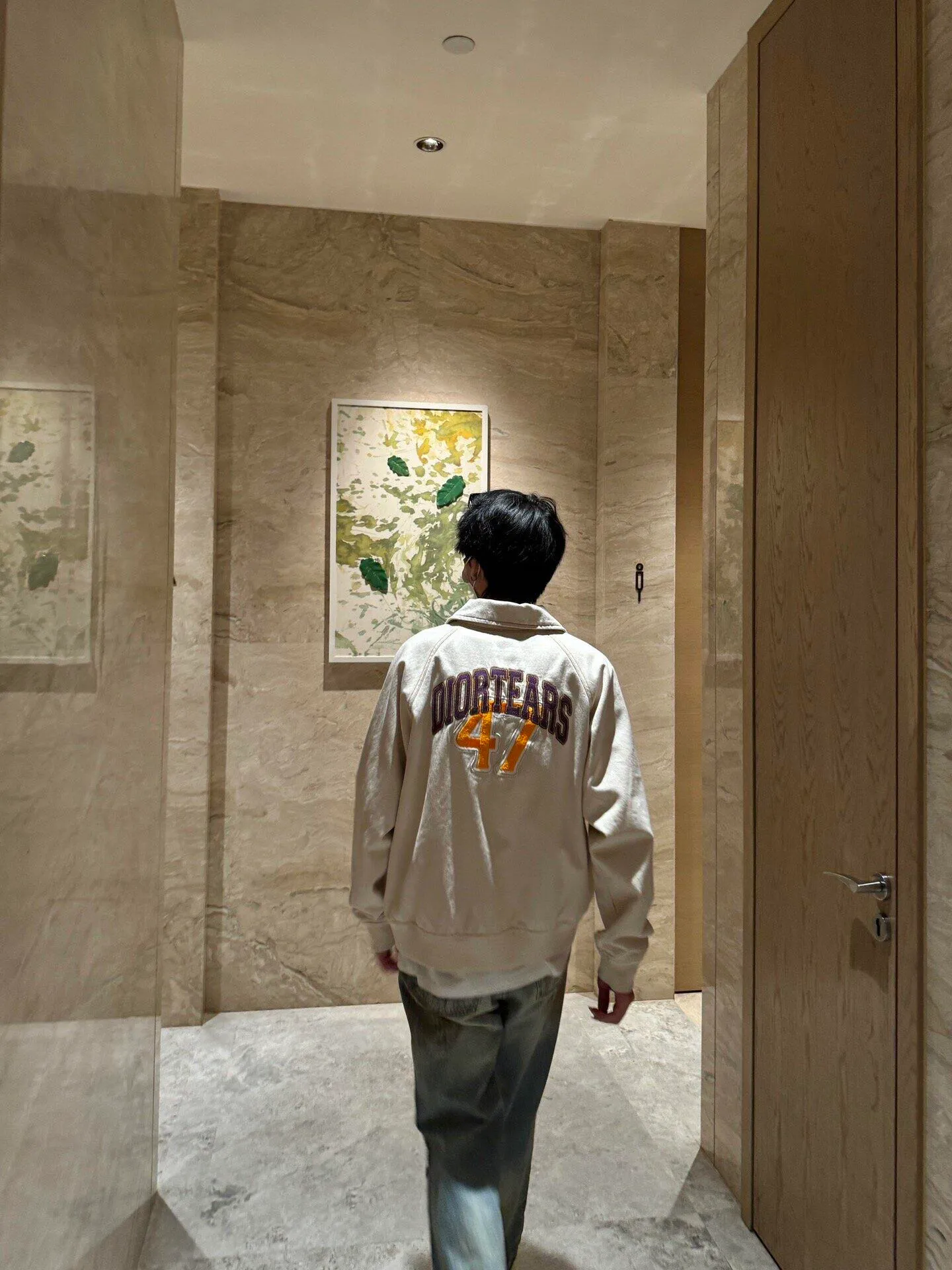 Dior/Dior 47 Letter Embroidered Baseball Jacket Jacket