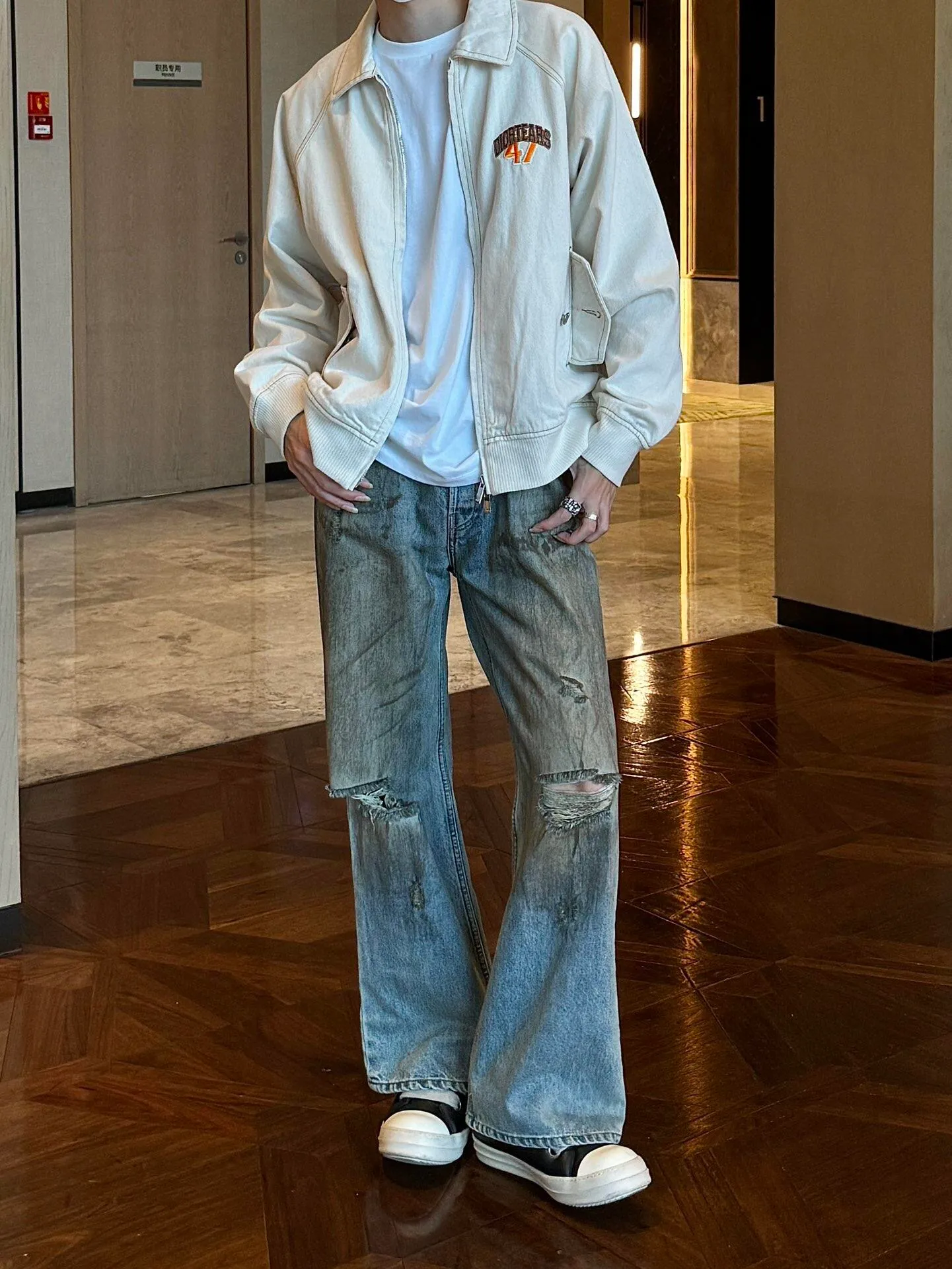 Dior/Dior 47 Letter Embroidered Baseball Jacket Jacket