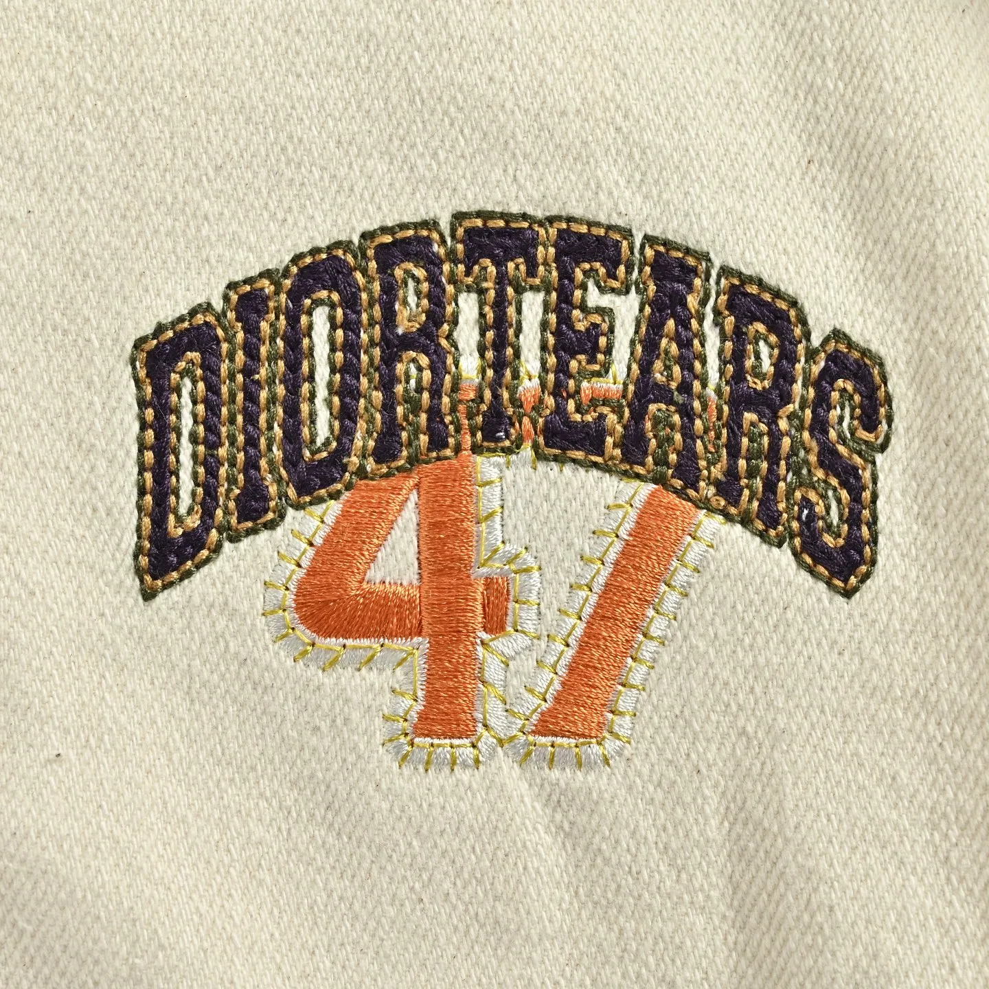 Dior/Dior 47 Letter Embroidered Baseball Jacket Jacket
