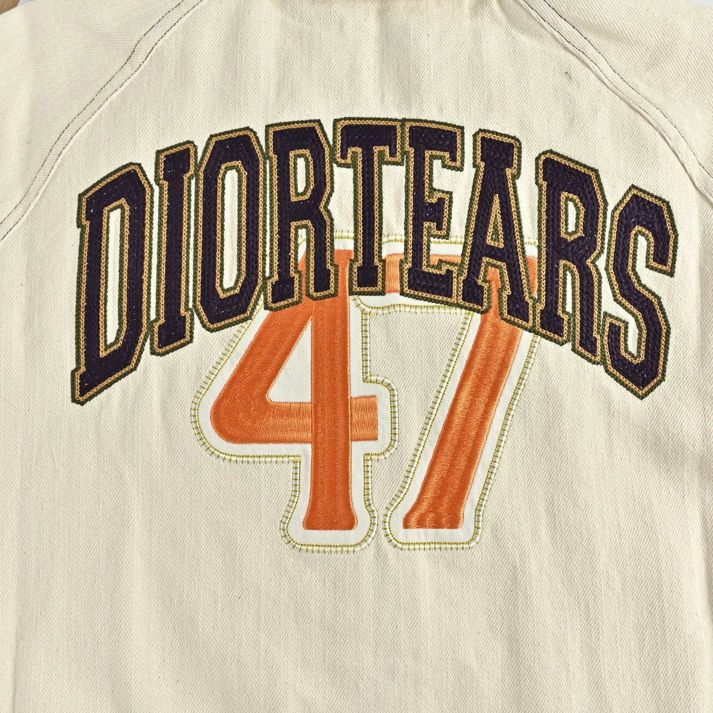 Dior/Dior 47 Letter Embroidered Baseball Jacket Jacket