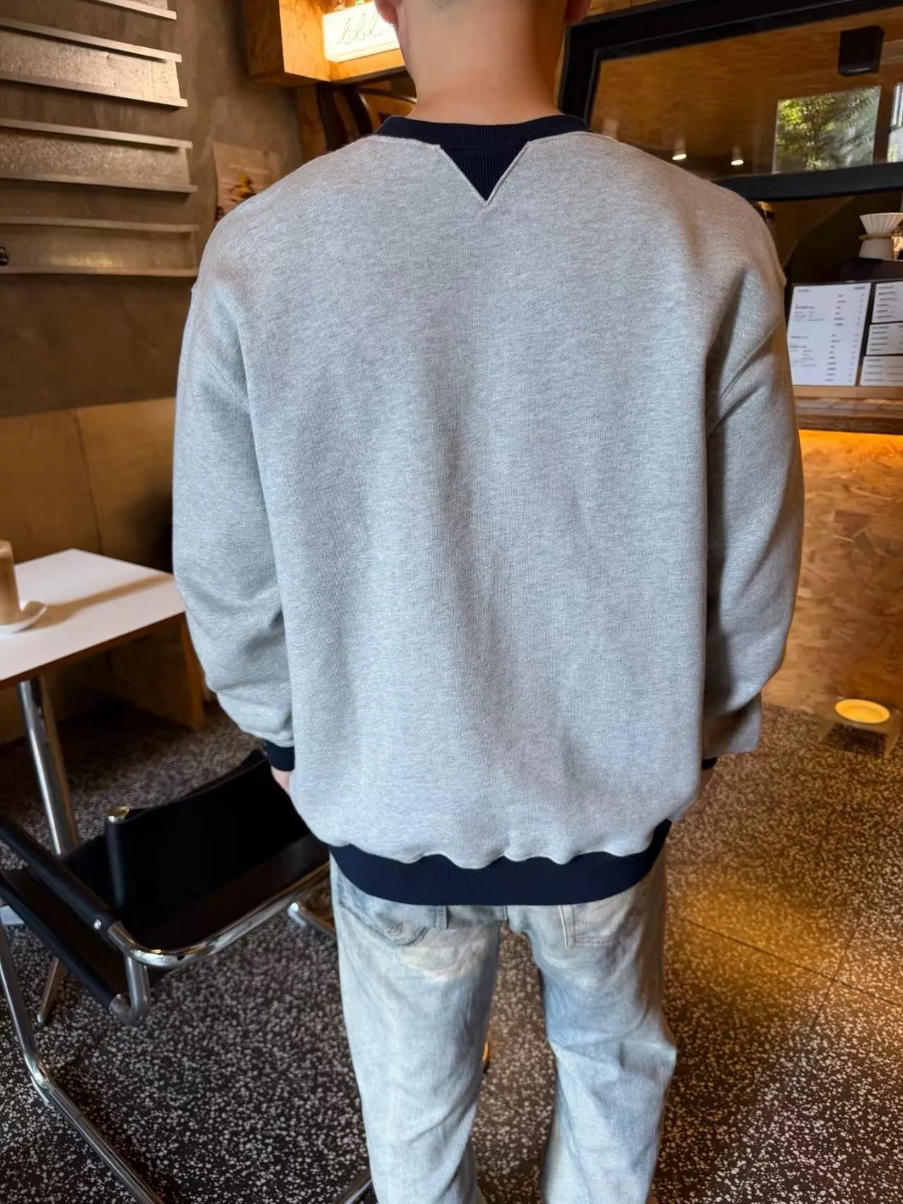 Dior/Dior embroidered logo stitching crewneck sweatshirt