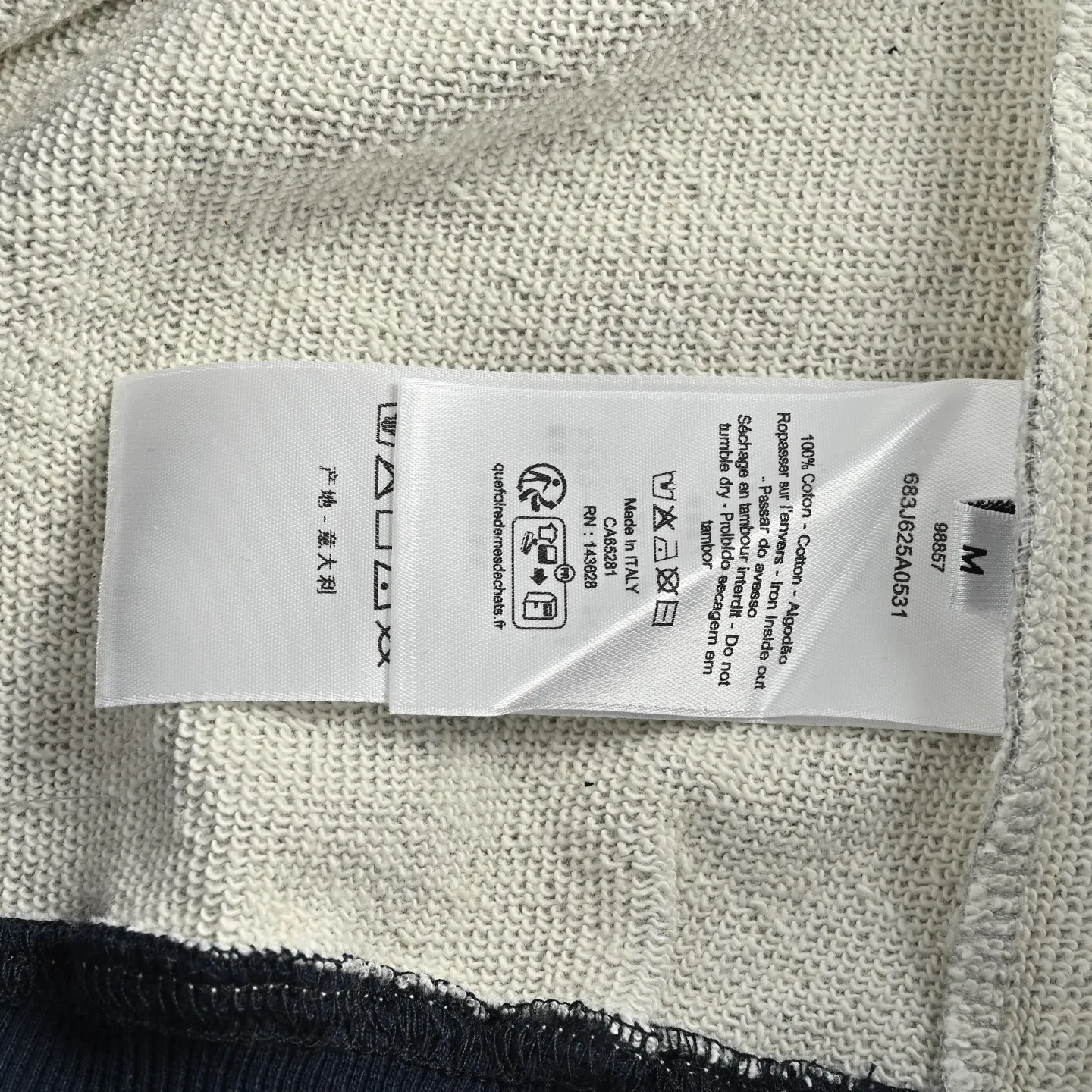Dior/Dior embroidered logo stitching crewneck sweatshirt