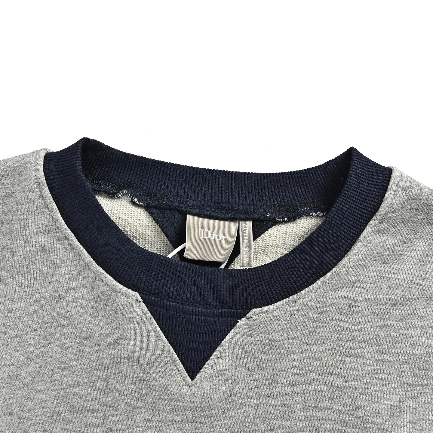 Dior/Dior embroidered logo stitching crewneck sweatshirt