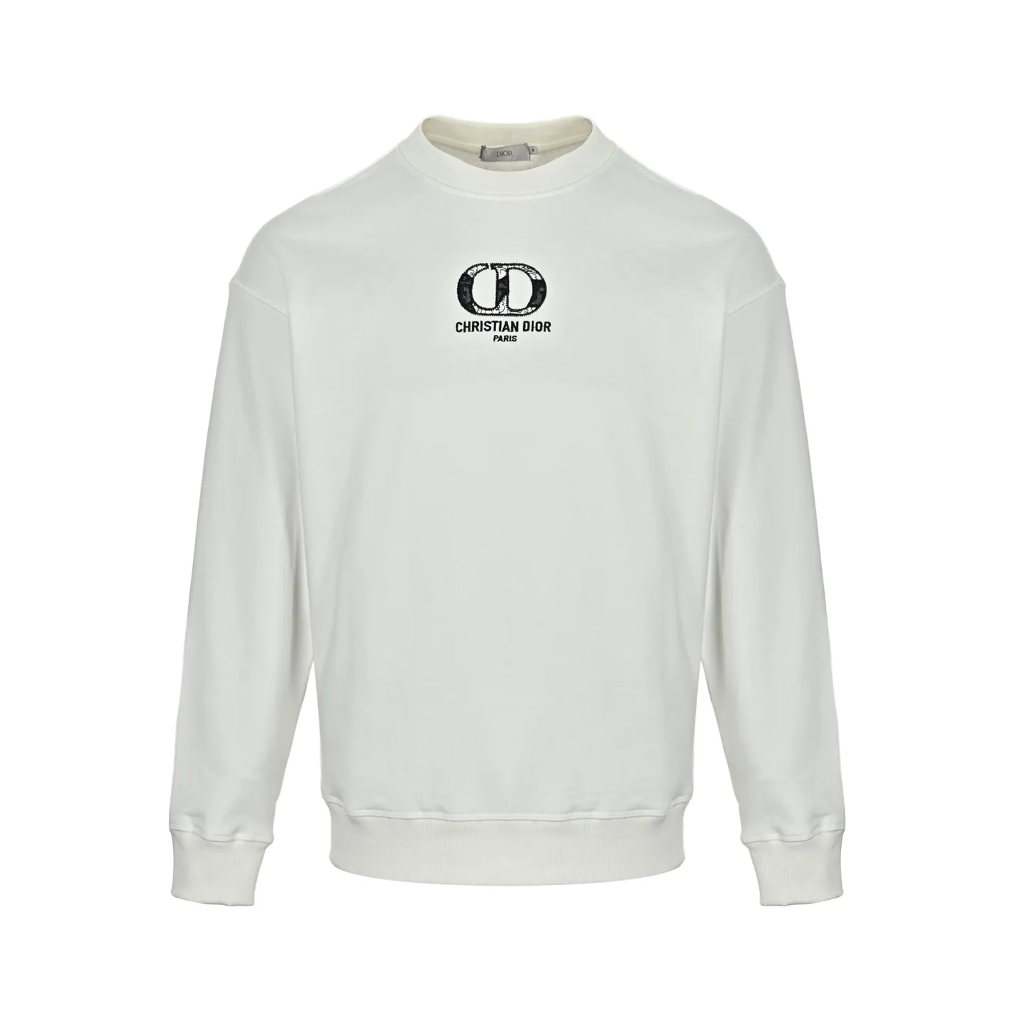 Dior/Dior Patches CD Embroidered Round Neck Sweatshirt