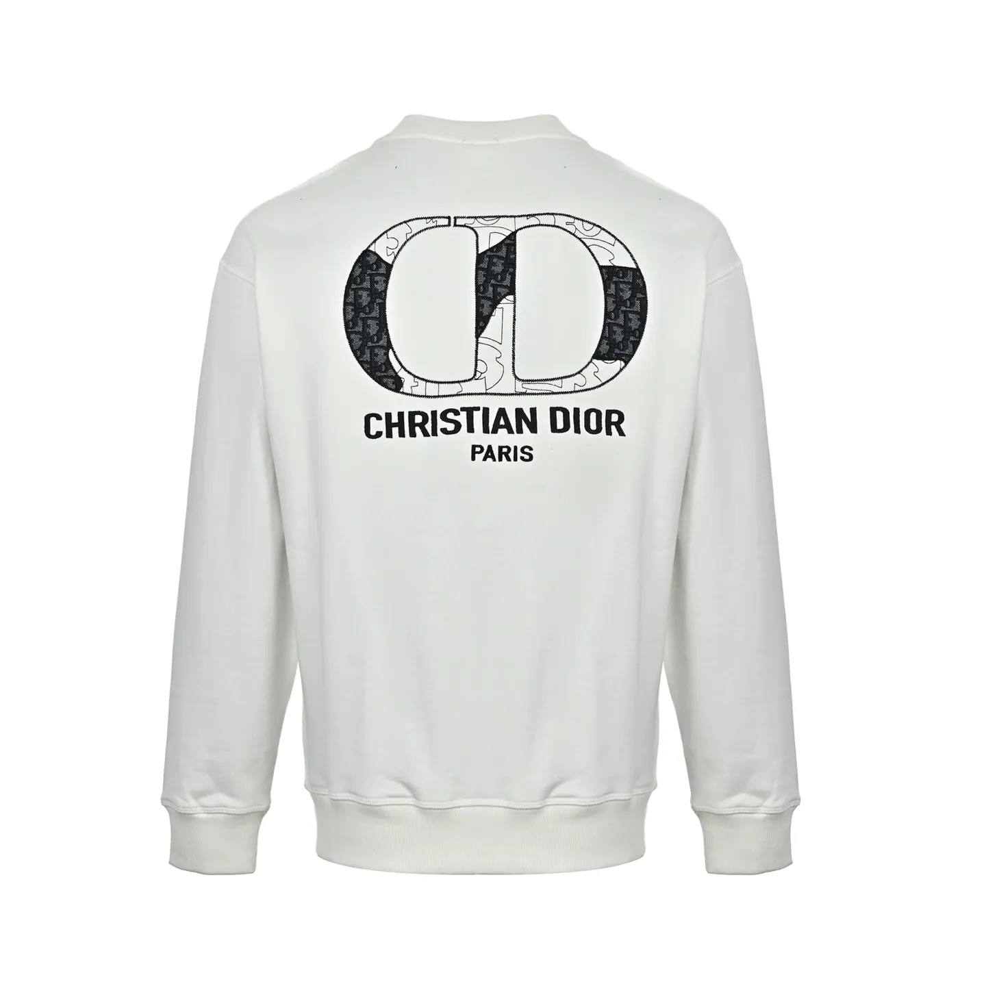 Dior/Dior Patches CD Embroidered Round Neck Sweatshirt