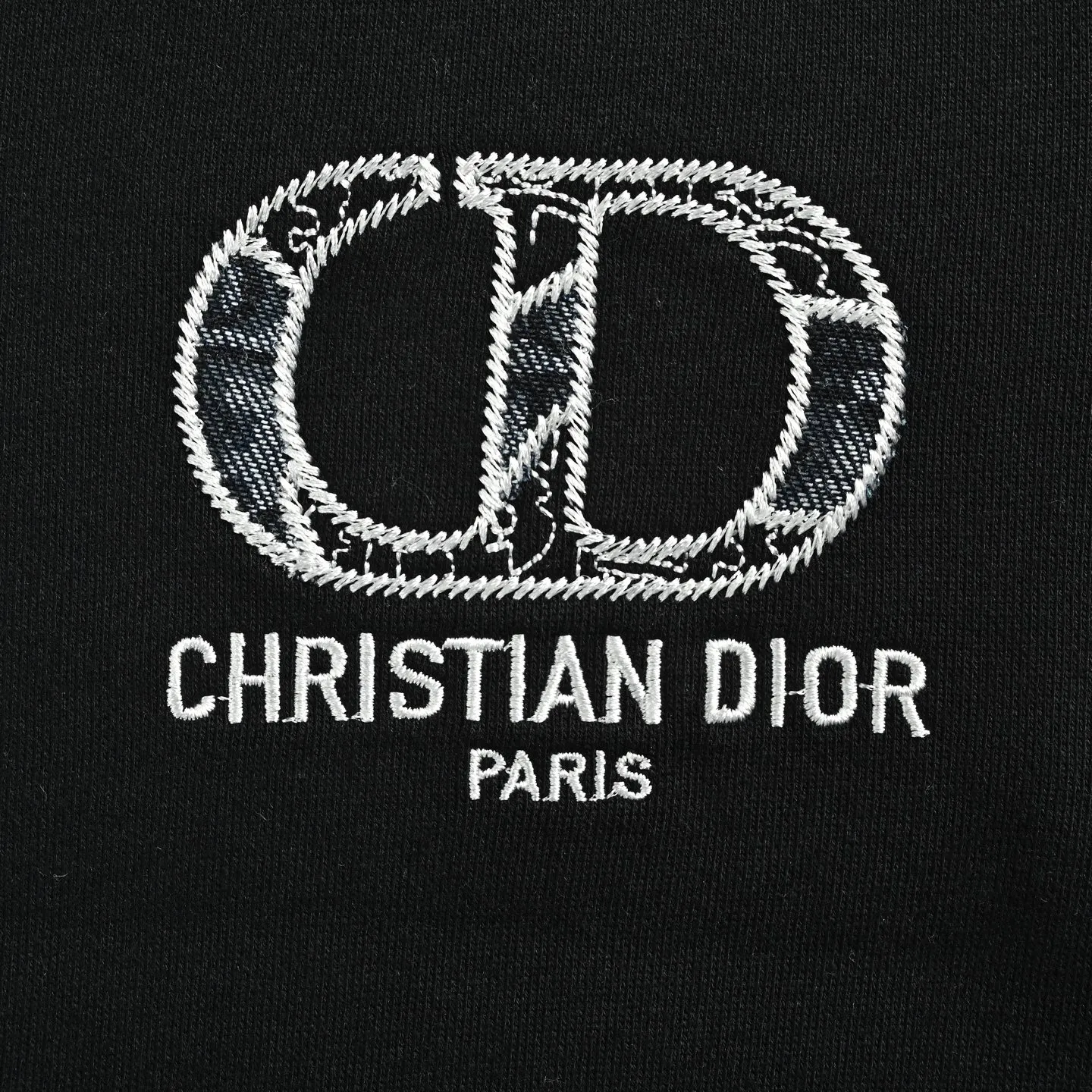 Dior/Dior Patches CD Embroidered Round Neck Sweatshirt