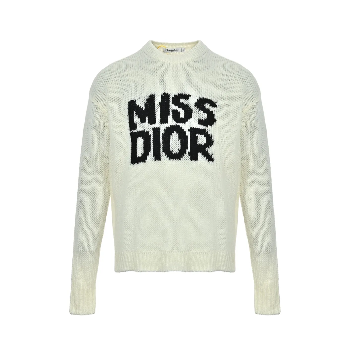 Dior/Dior miss Dior jacquard letter crewneck sweater