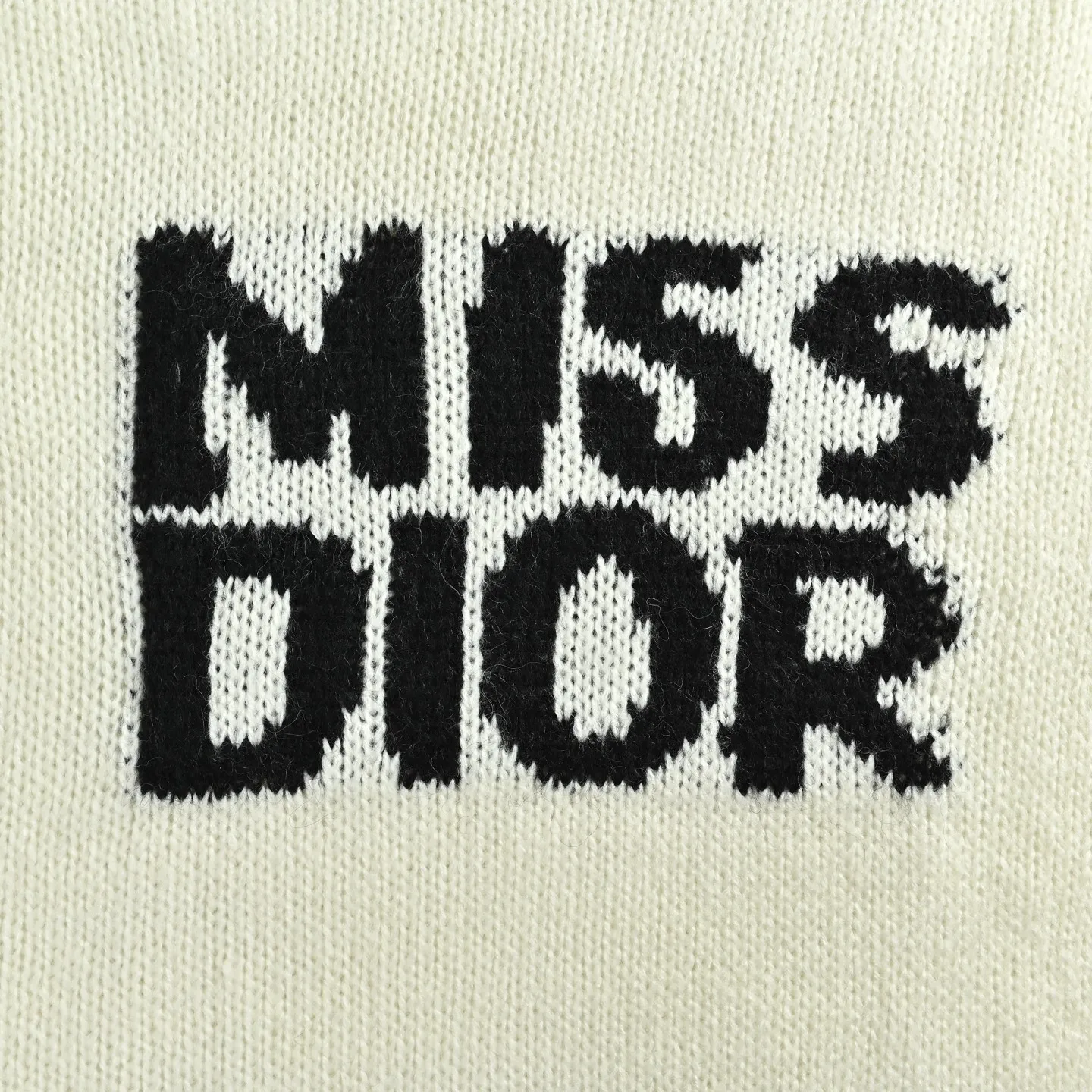 Dior/Dior miss Dior jacquard letter crewneck sweater