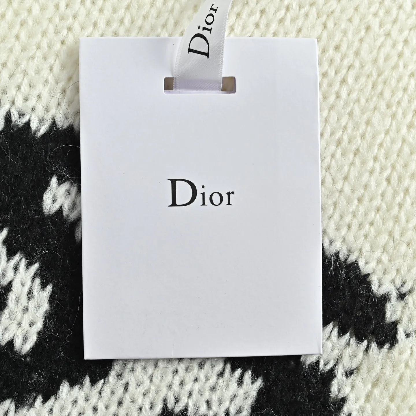 Dior/Dior miss Dior jacquard letter crewneck sweater