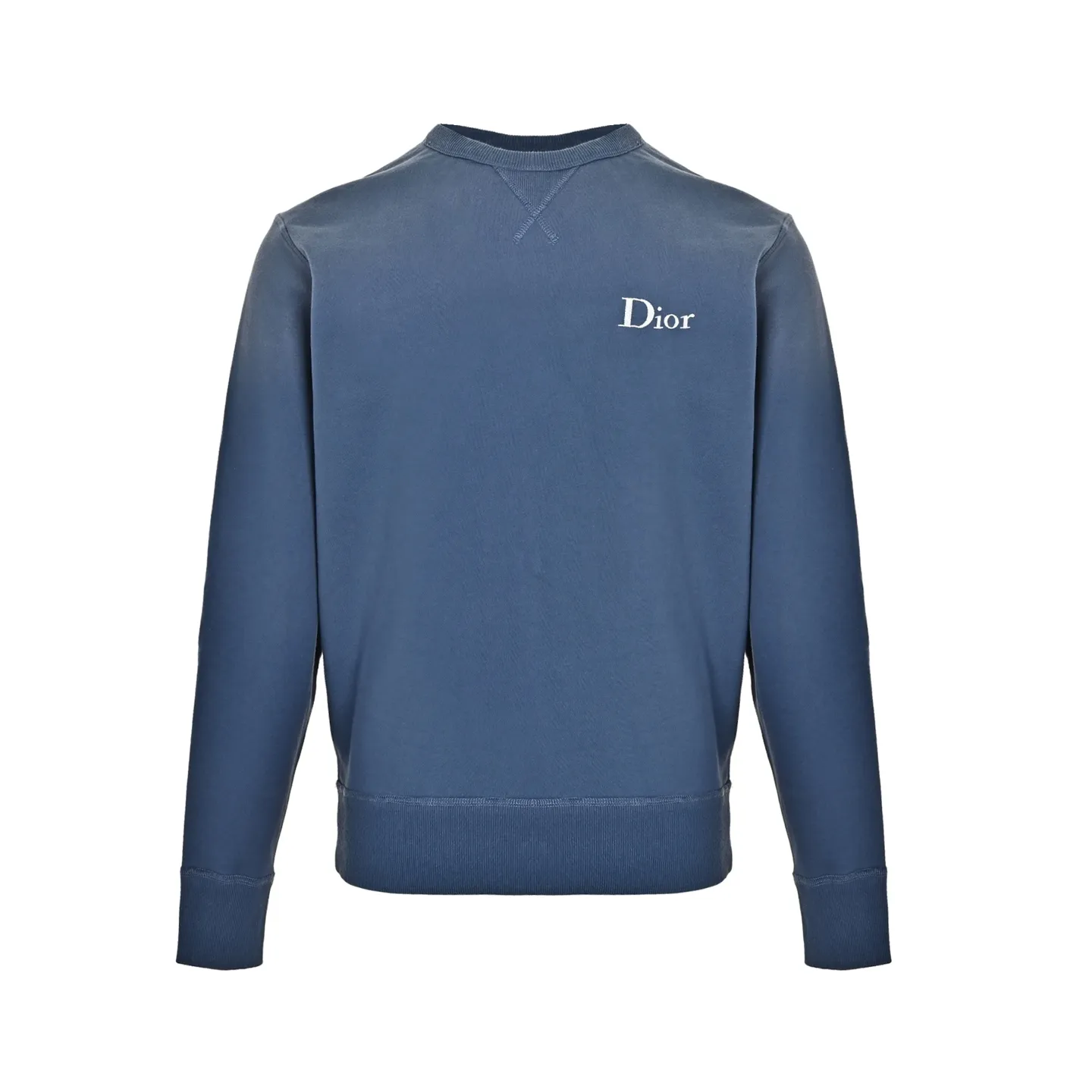 Dior chest embroidered logo crewneck sweatshirt