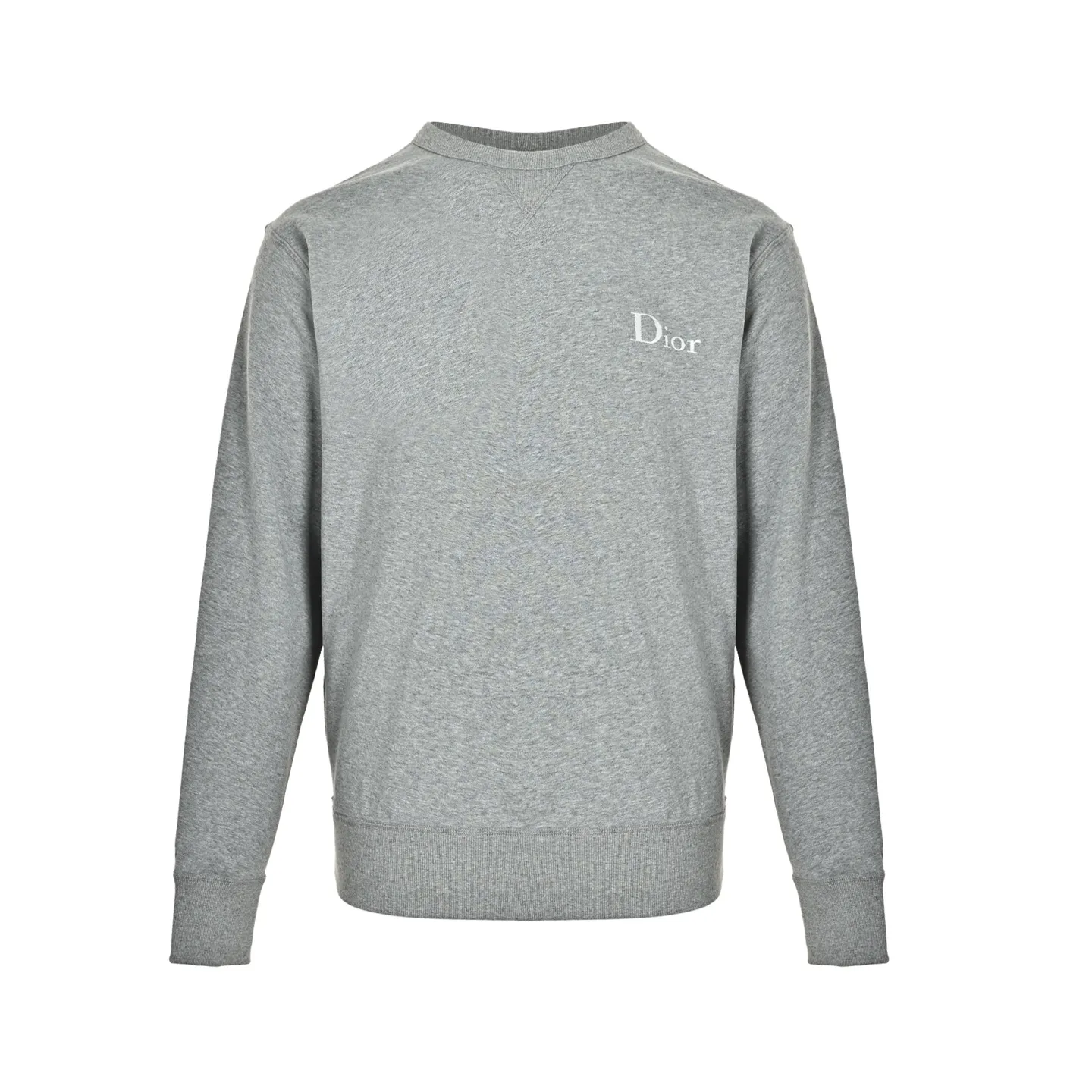 Dior chest embroidered logo crewneck sweatshirt
