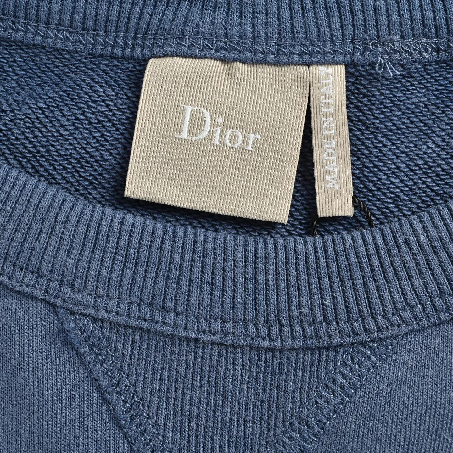 Dior chest embroidered logo crewneck sweatshirt