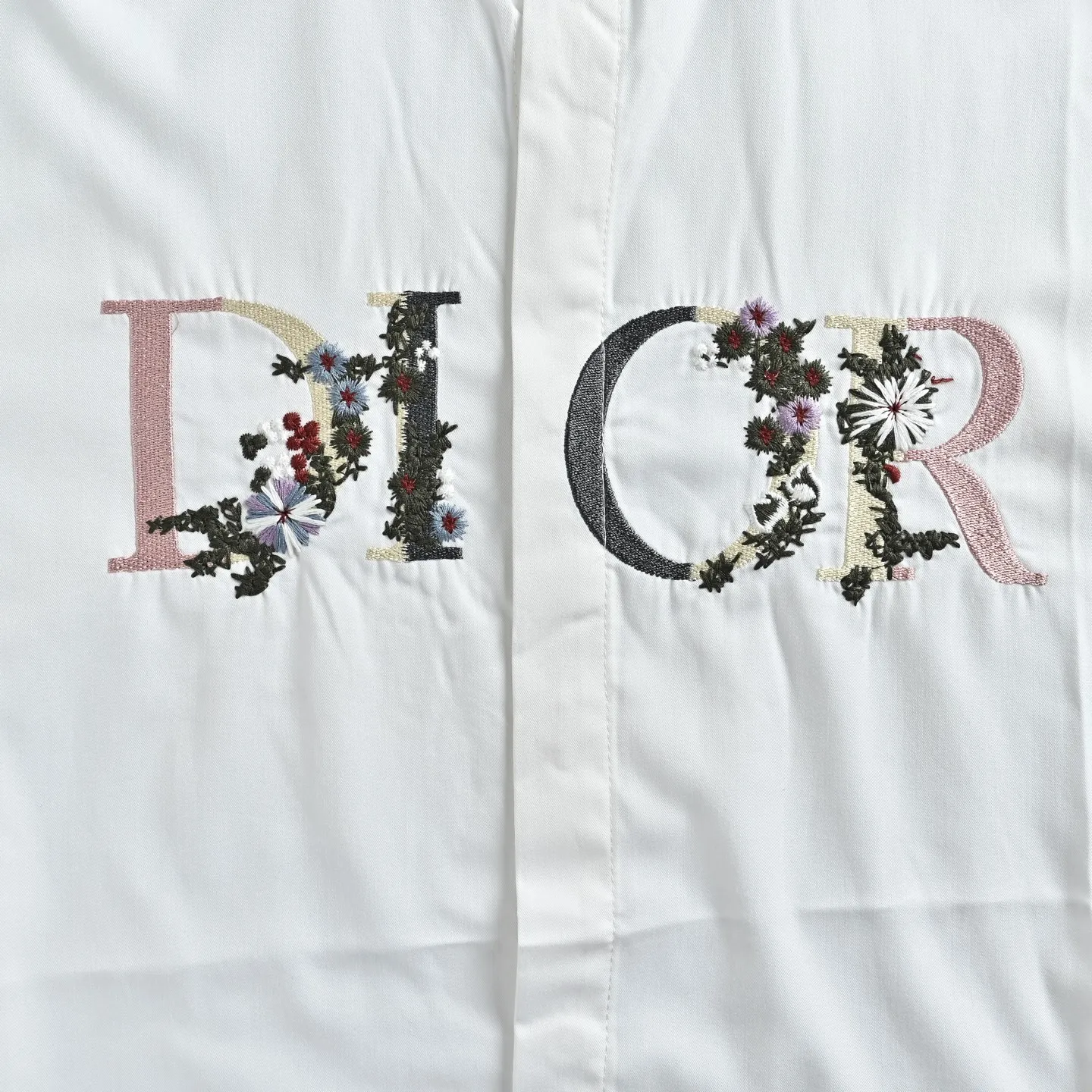 Dior/Dior Gradient Floral Embroidered Shirt