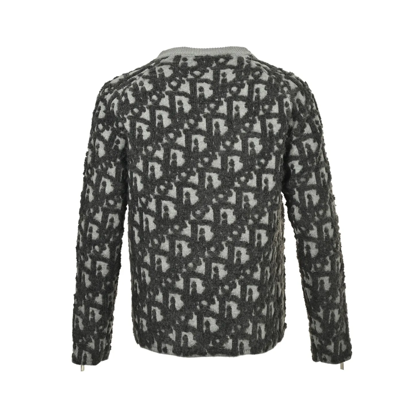 Dior/Dior 25Fw Floral Towel Embroidered Jacquard Zipper Crewneck Sweater