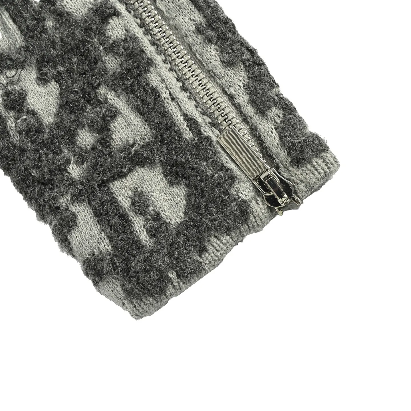 Dior/Dior 25Fw Floral Towel Embroidered Jacquard Zipper Crewneck Sweater