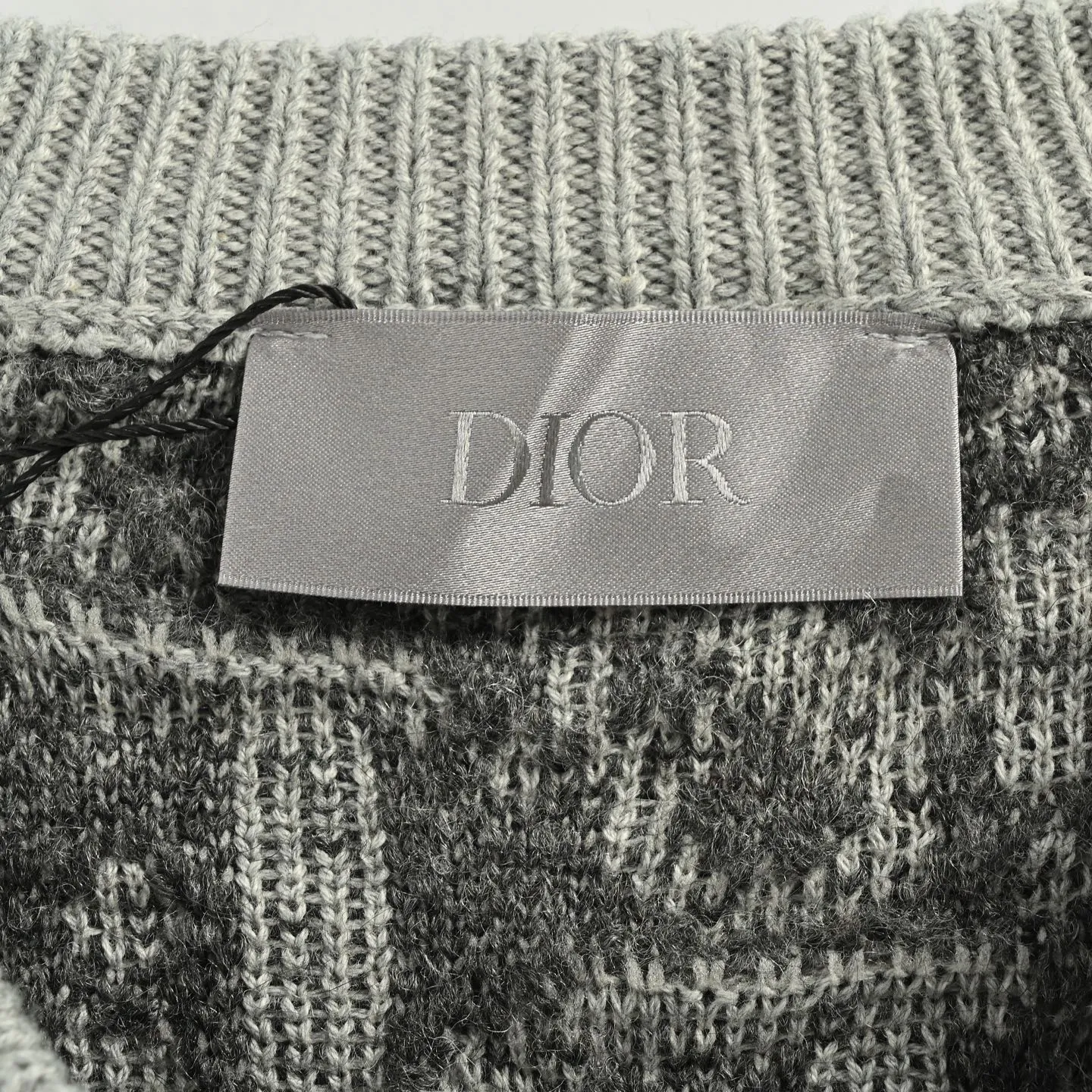 Dior/Dior 25Fw Floral Towel Embroidered Jacquard Zipper Crewneck Sweater