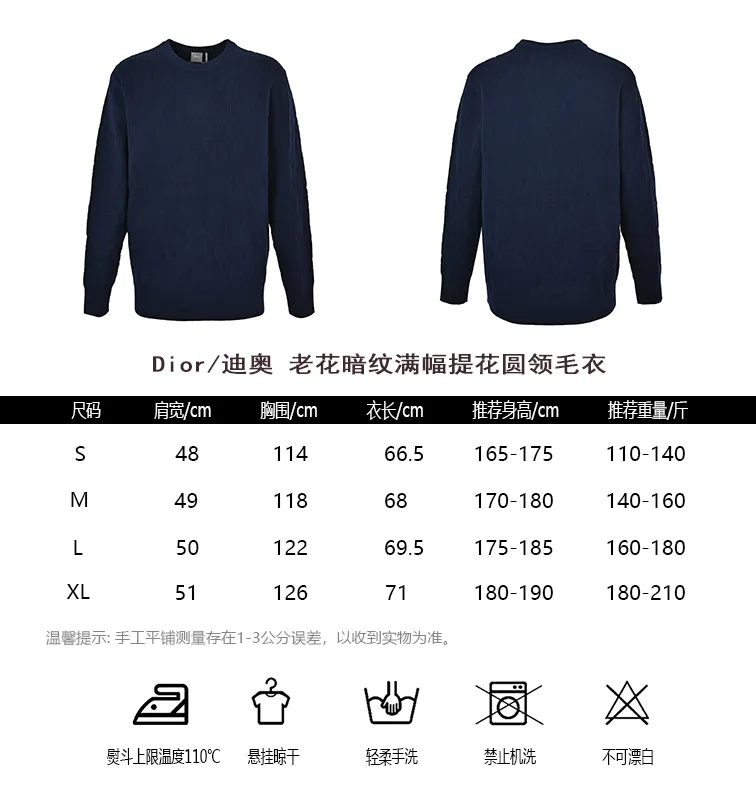 Dior/Dior jacquard crewneck sweater