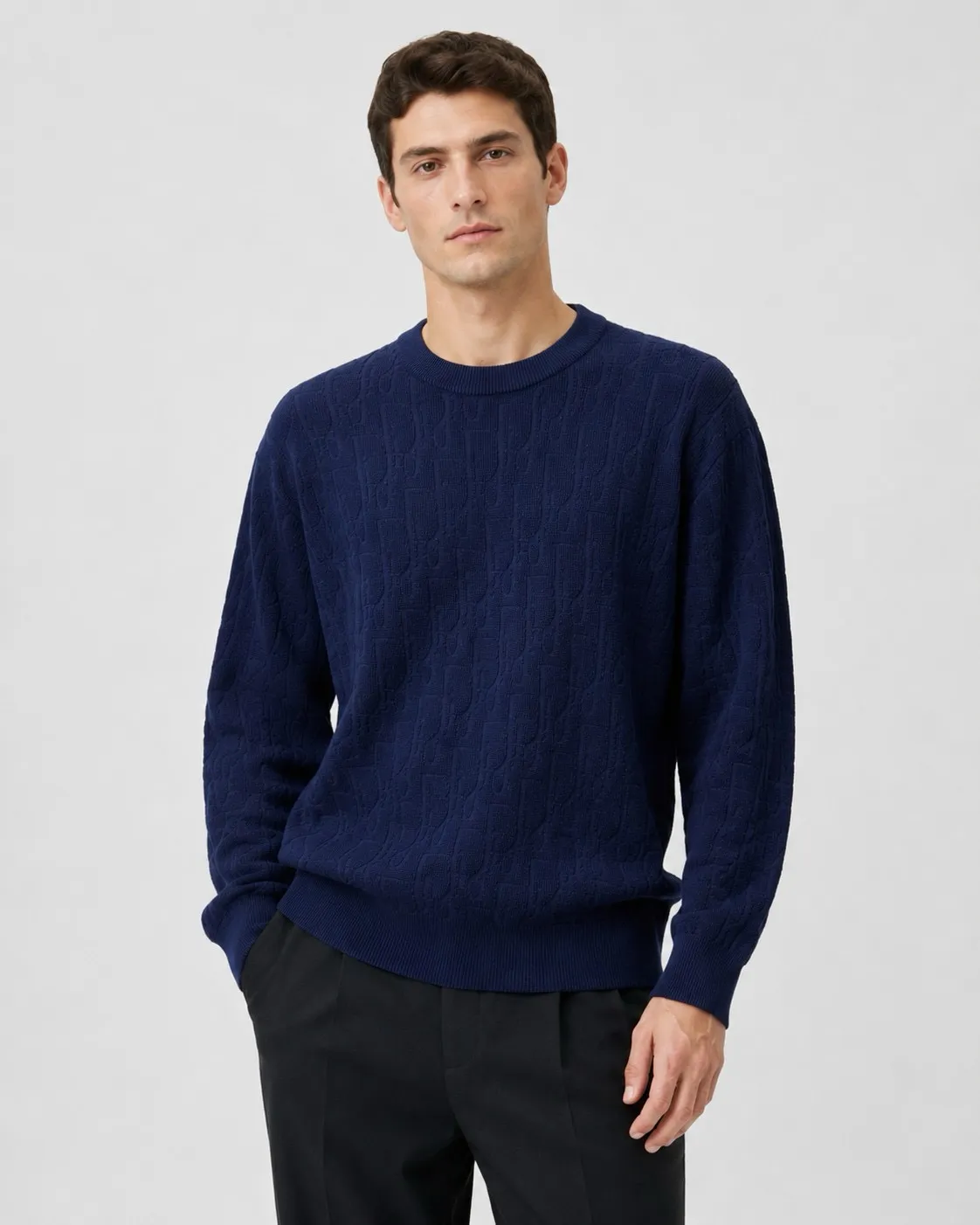 Dior/Dior jacquard crewneck sweater