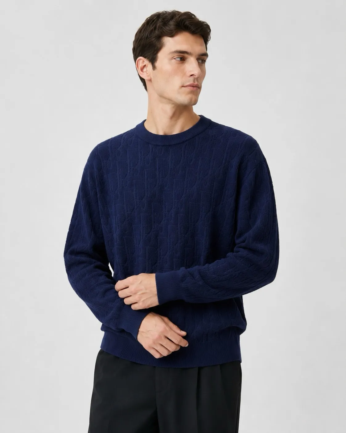 Dior/Dior jacquard crewneck sweater