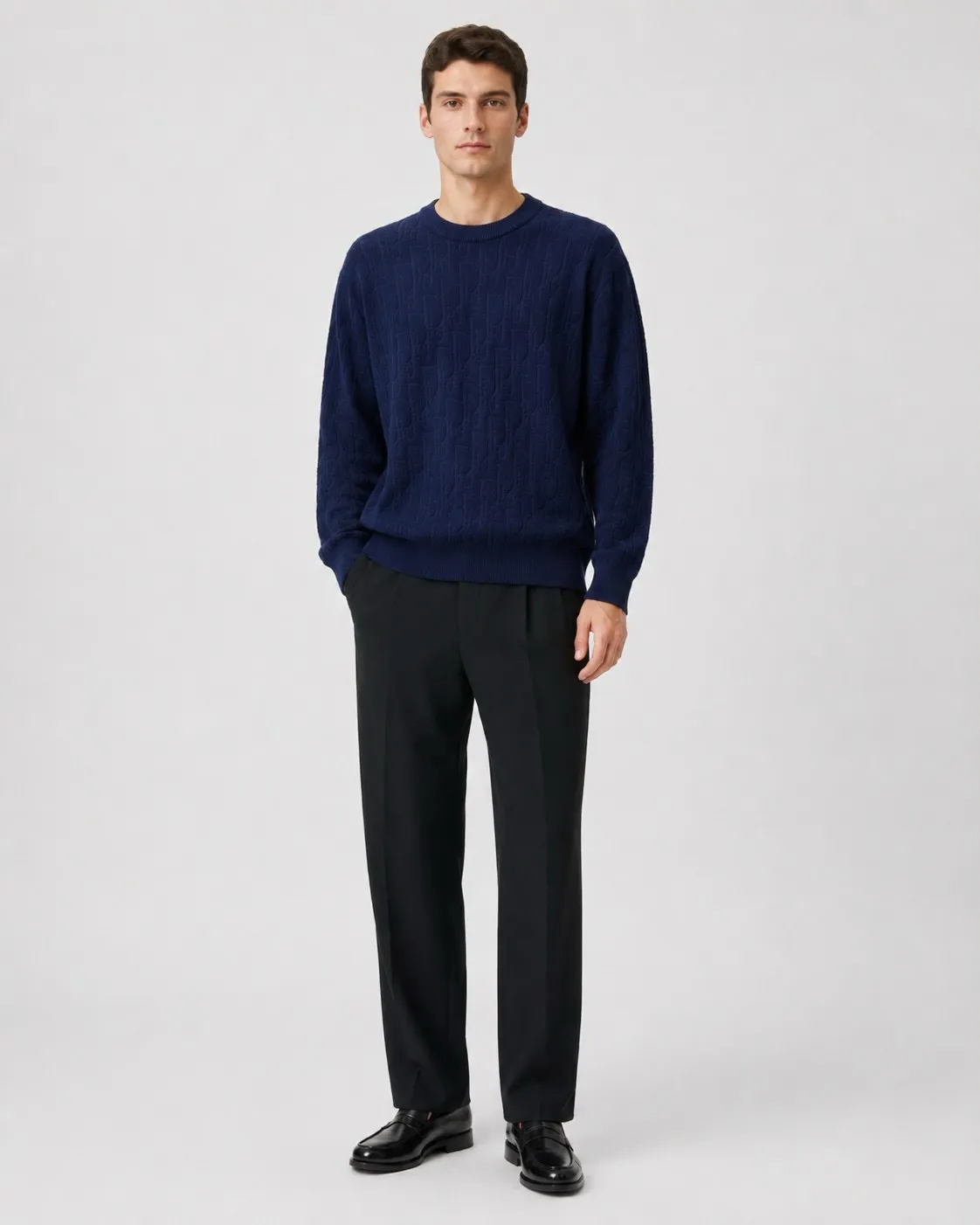 Dior/Dior jacquard crewneck sweater