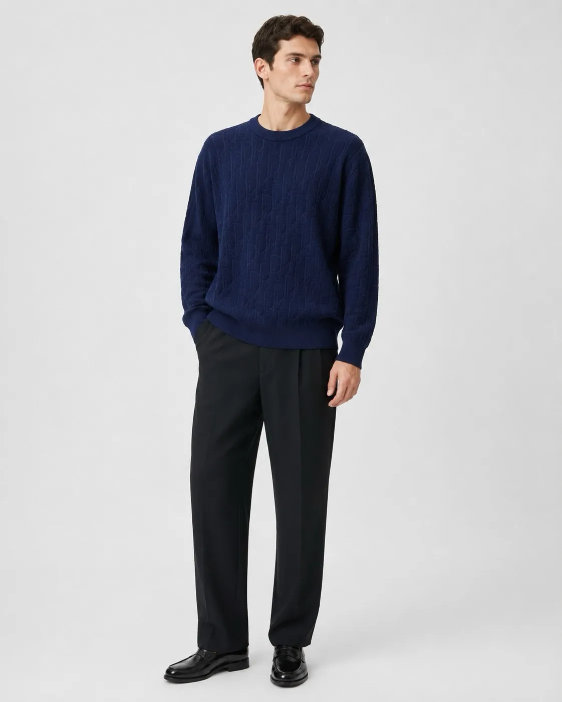 Dior/Dior jacquard crewneck sweater
