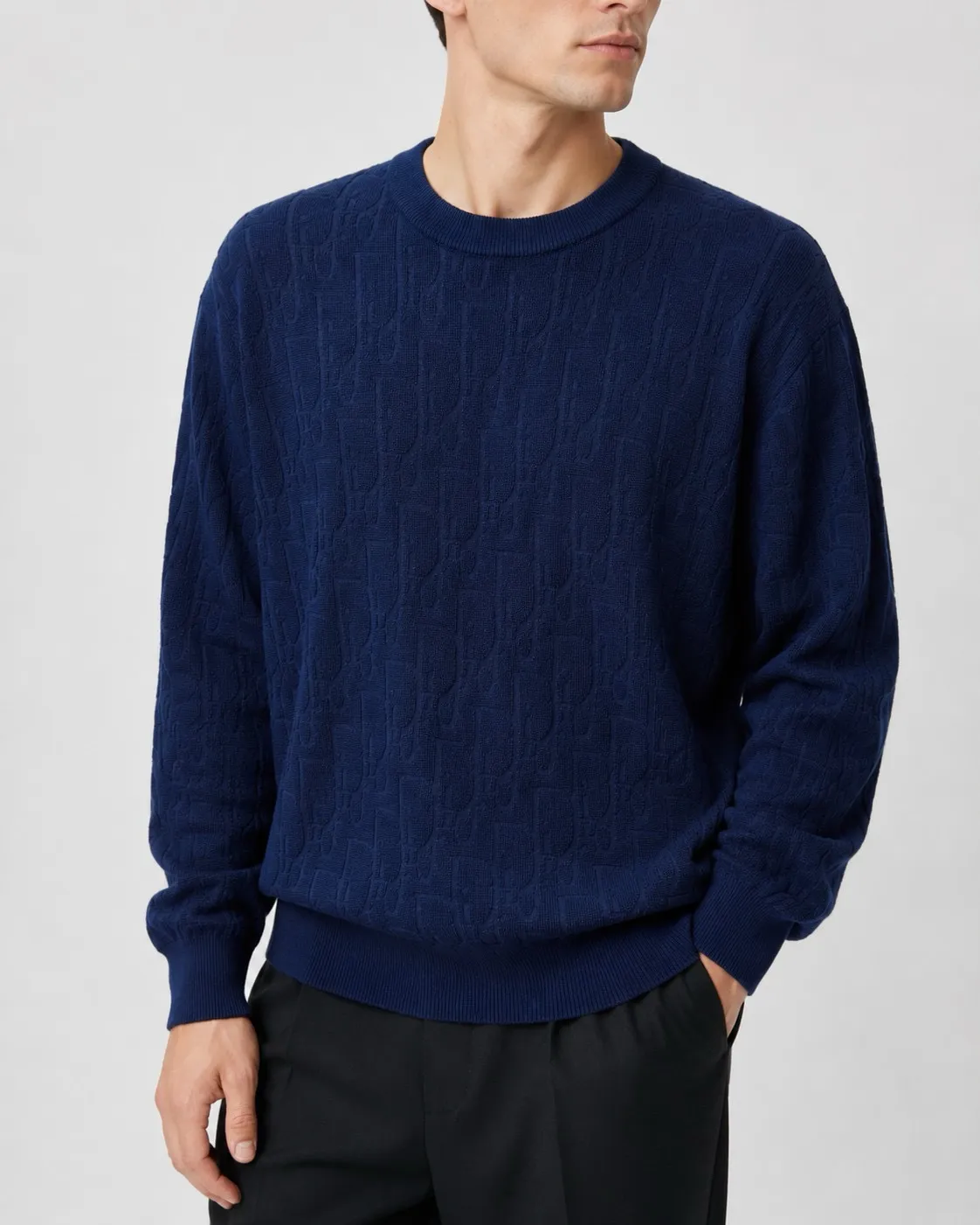 Dior/Dior jacquard crewneck sweater