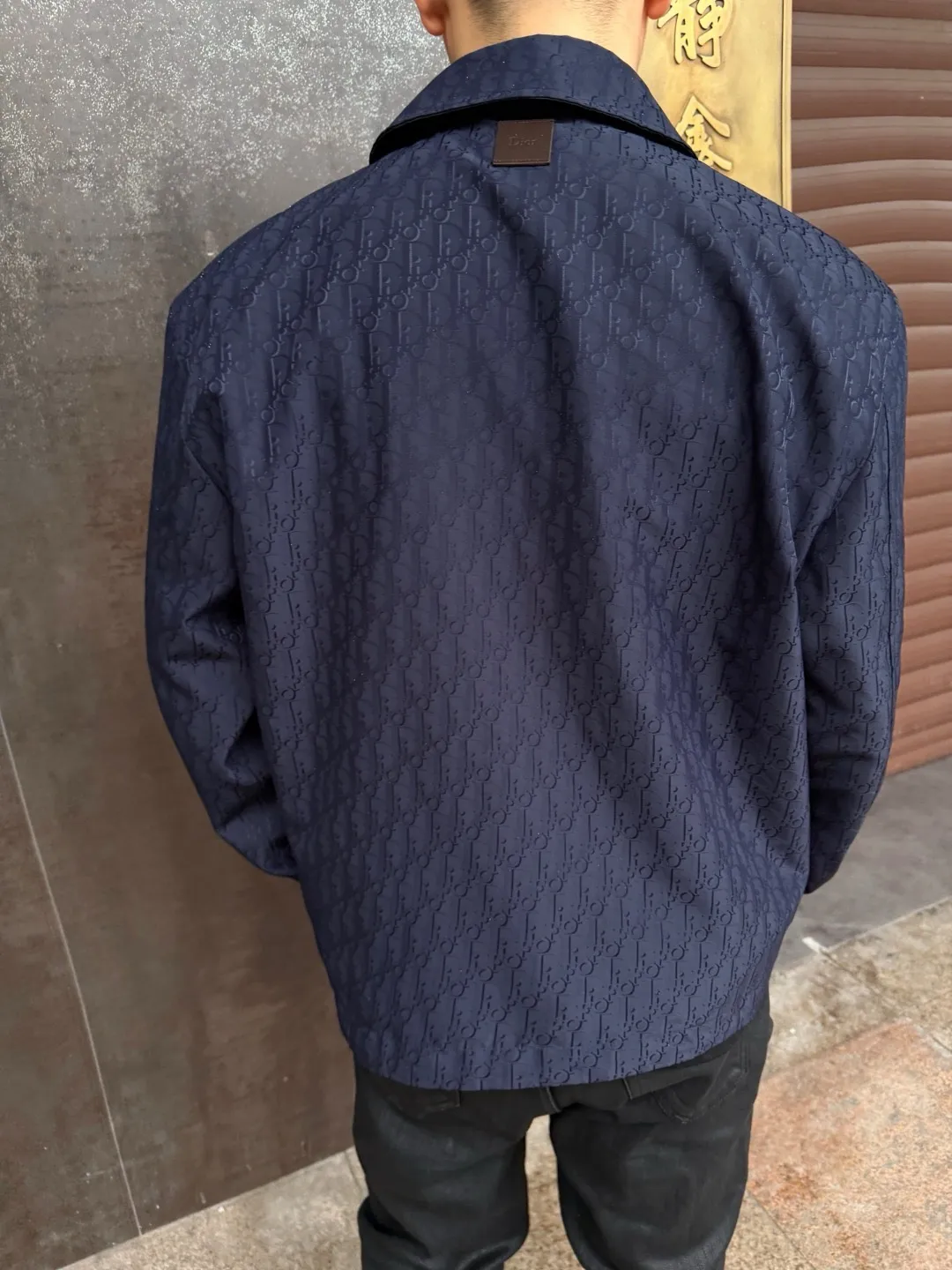 Dior/Dior Oblique old flower all-over printed technical jacquard jacket