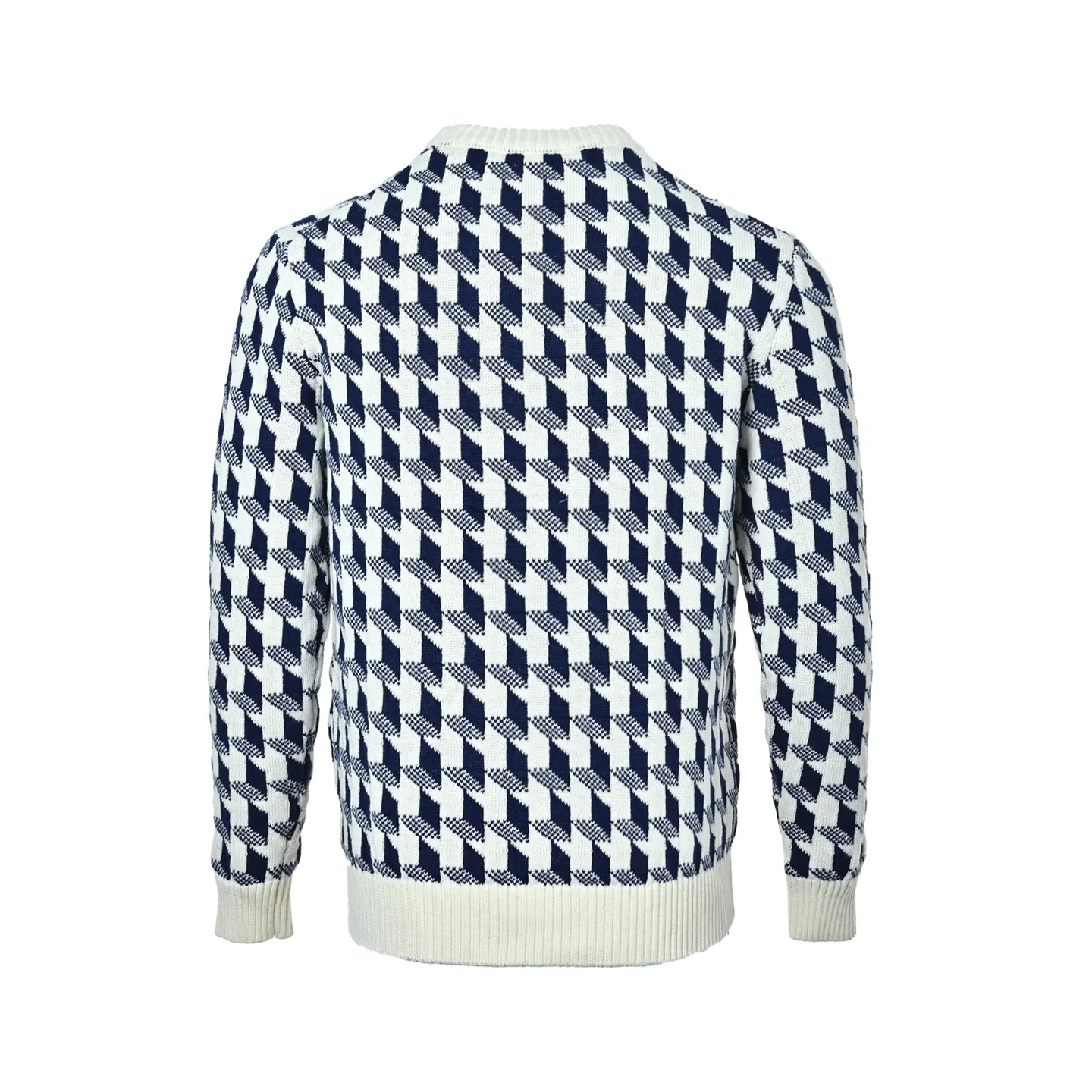 Dior/Dior Houndstooth Jacquard Knit Sweater