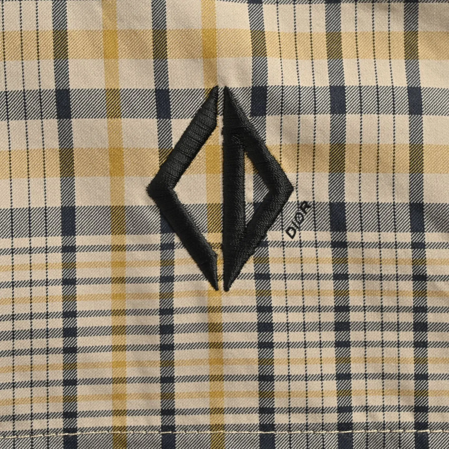 Dior/Dior CD Diamond Plaid Striped Blend Shirt Jacket