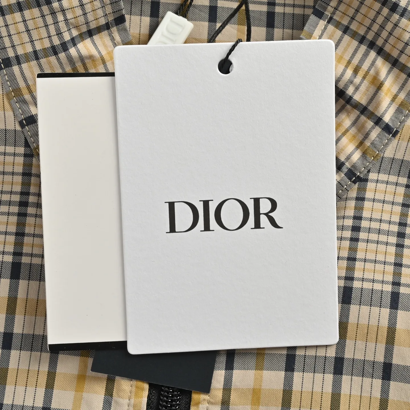 Dior/Dior CD Diamond Plaid Striped Blend Shirt Jacket