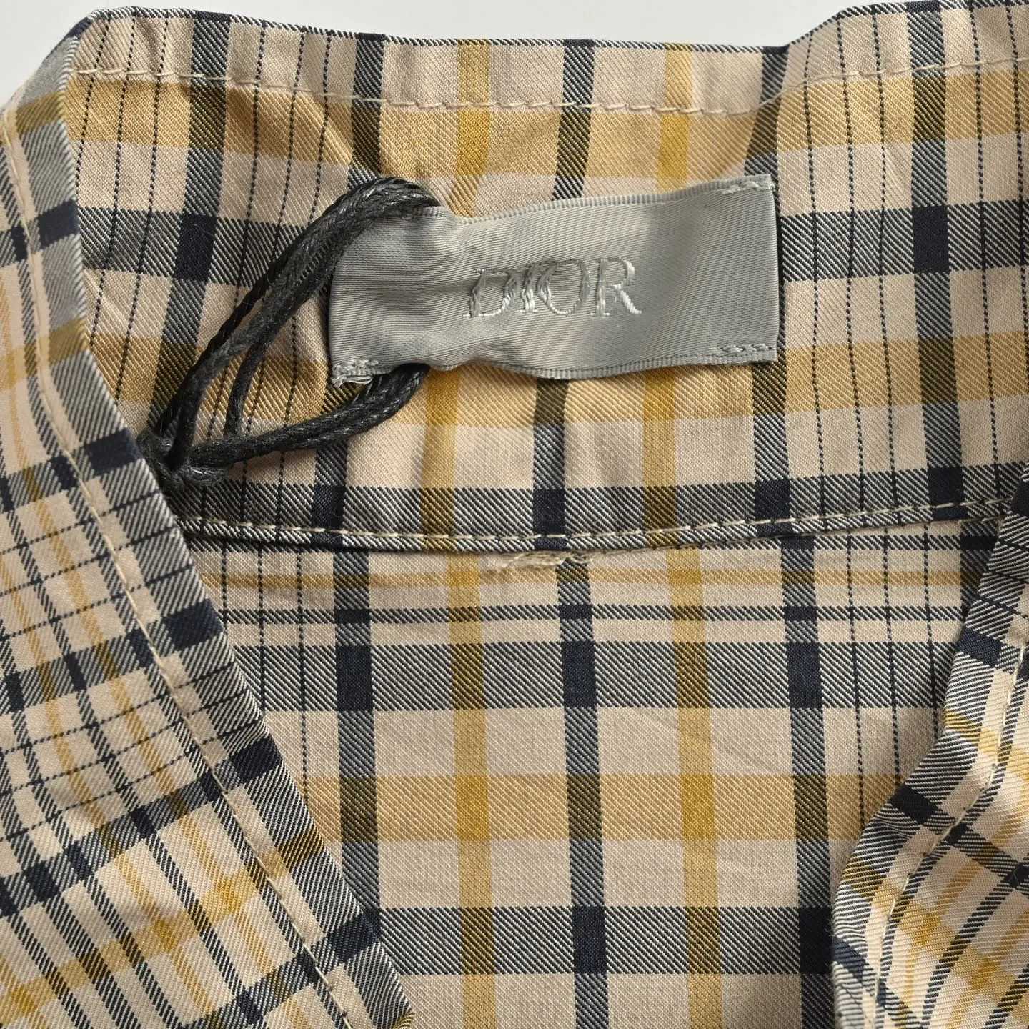 Dior/Dior CD Diamond Plaid Striped Blend Shirt Jacket