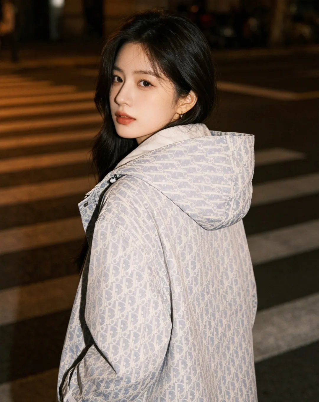 Dior/Dior Bee Full Print Logo Zip Jacket