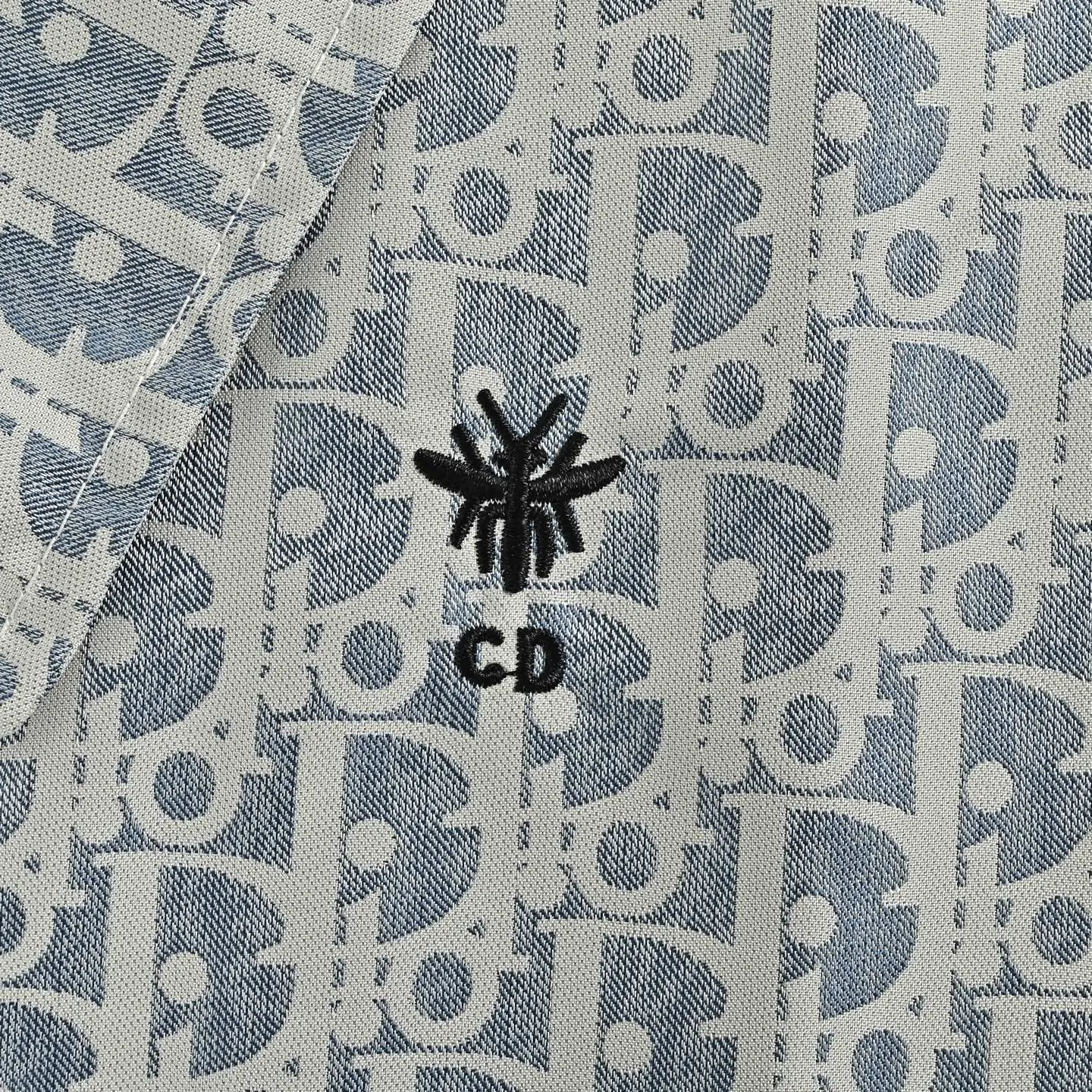 Dior/Dior Bee Full Print Logo Zip Jacket