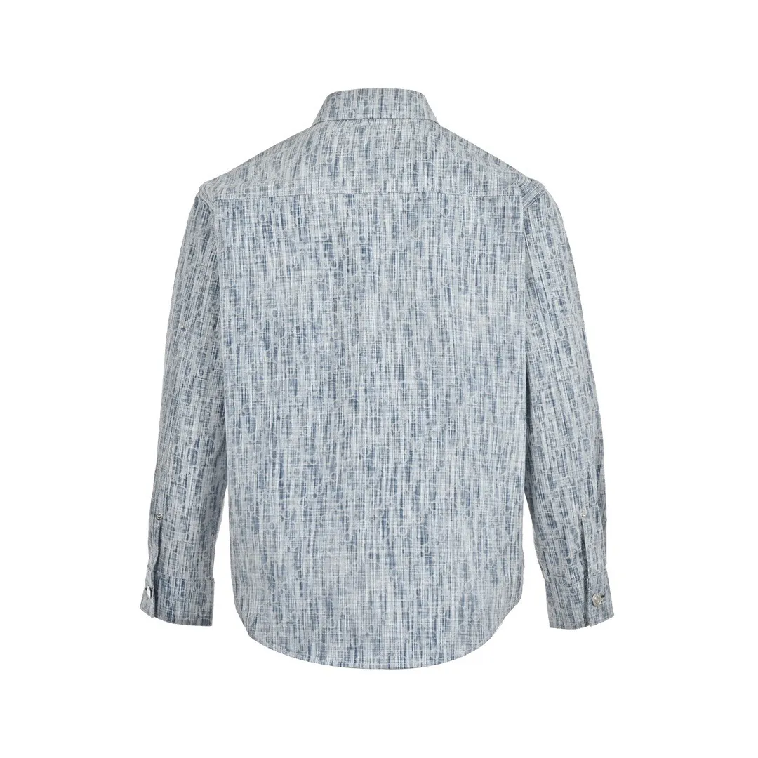 Dior/Dior 22ss Classic all-over printed presbyopic denim shirt jacket