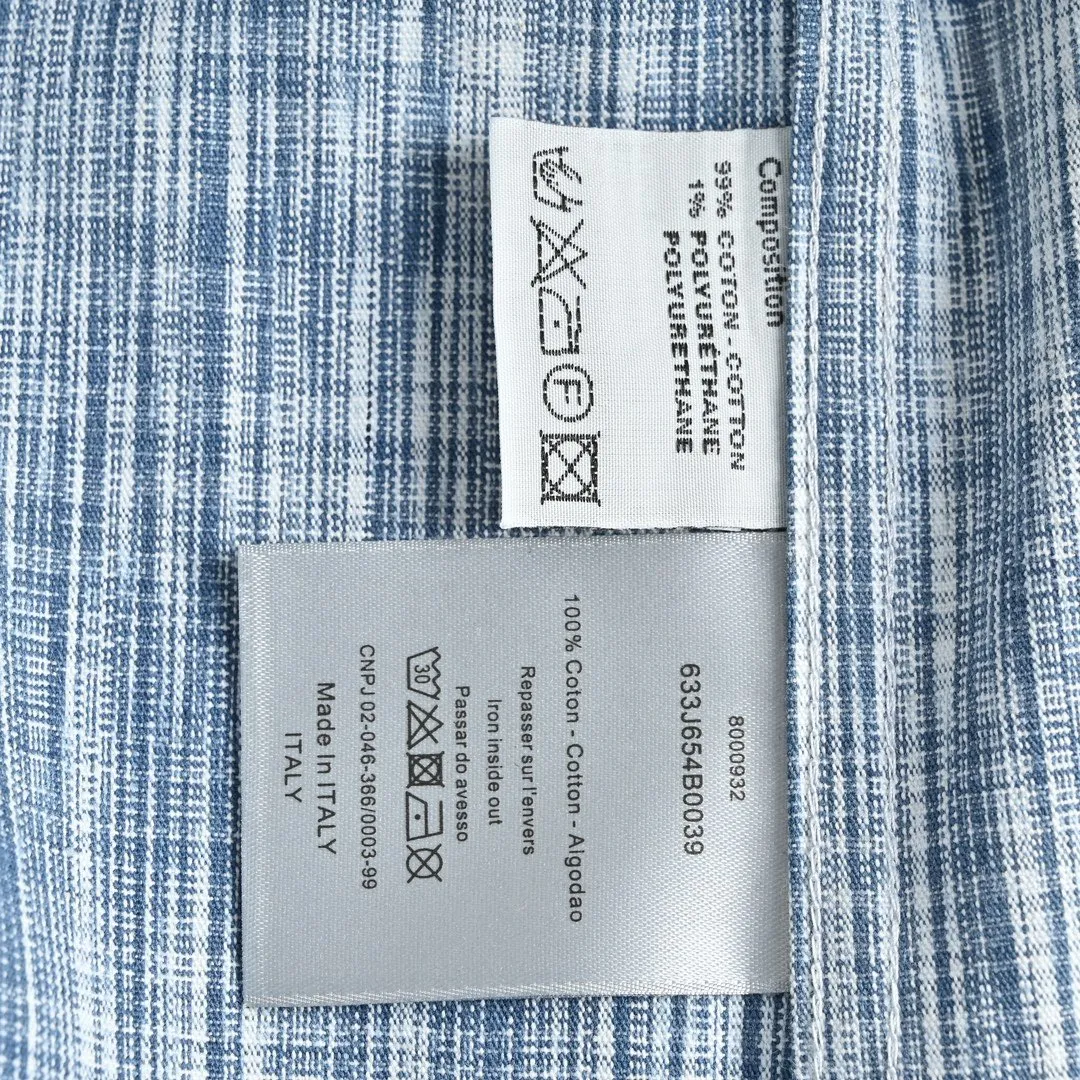 Dior/Dior 22ss Classic all-over printed presbyopic denim shirt jacket