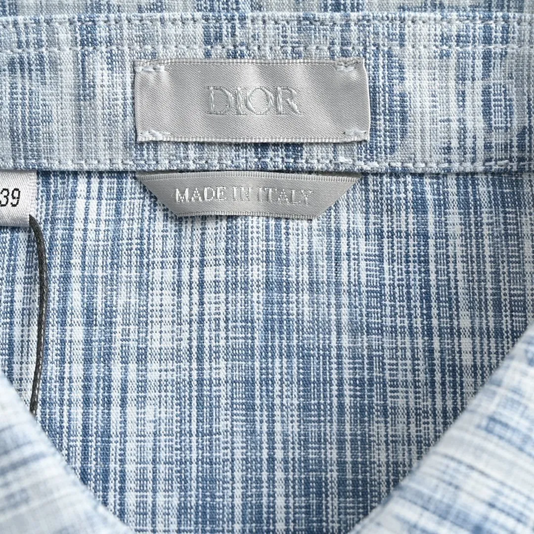 Dior/Dior 22ss Classic all-over printed presbyopic denim shirt jacket