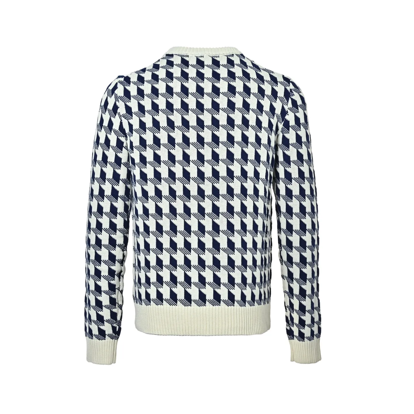 Dior/Dior Houndstooth Jacquard Crewneck Sweater