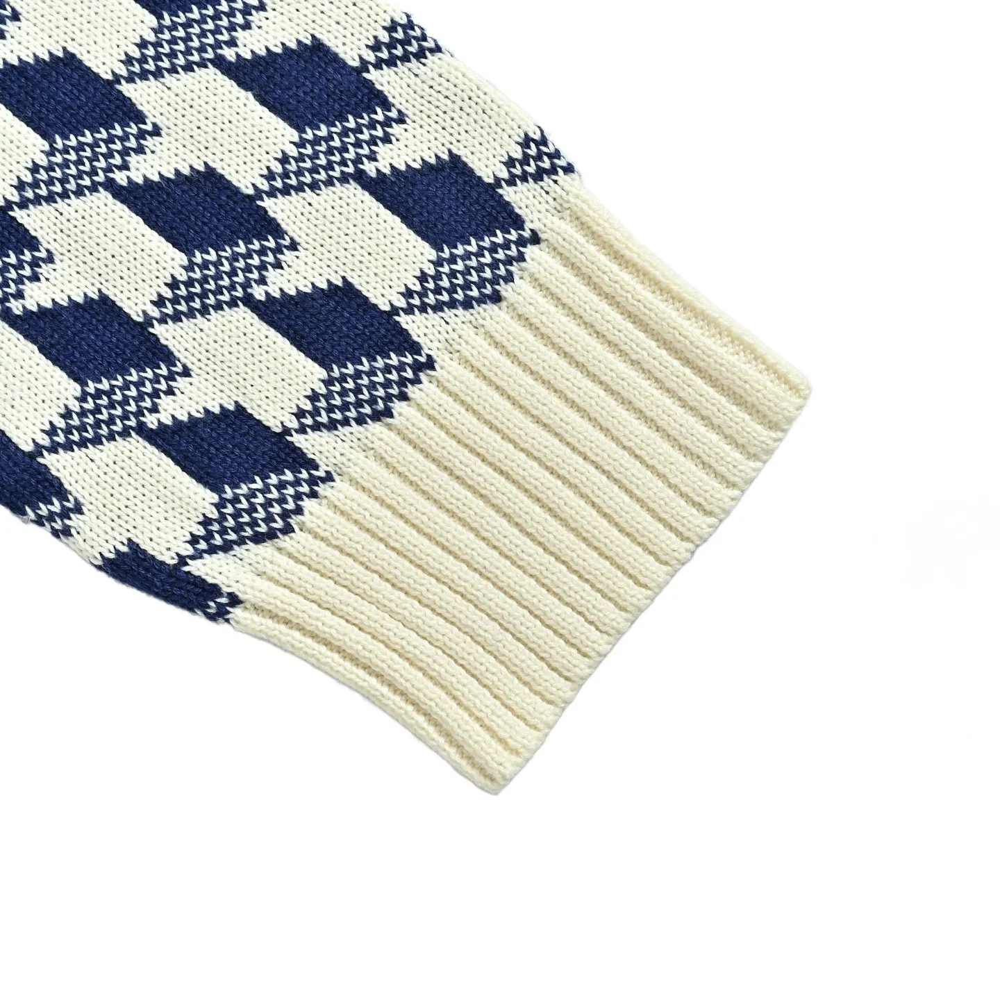 Dior/Dior Houndstooth Jacquard Crewneck Sweater