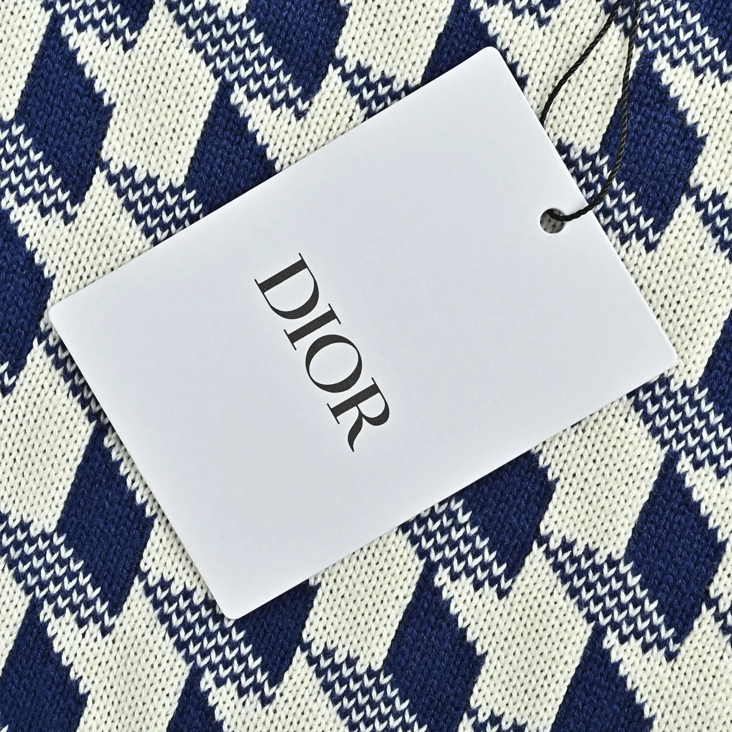 Dior/Dior Houndstooth Jacquard Crewneck Sweater