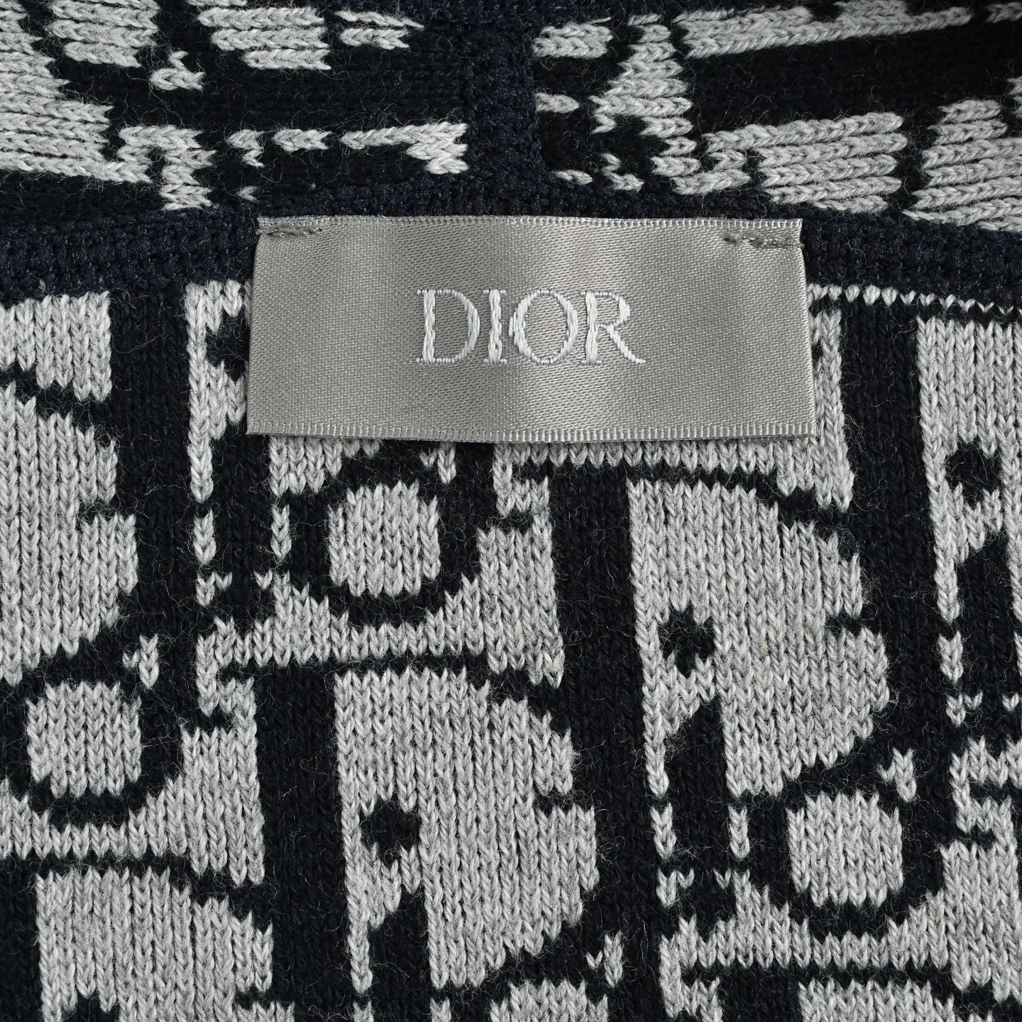 Dior/Dior presbyopia jacquard knitted cashmere reversible jacket