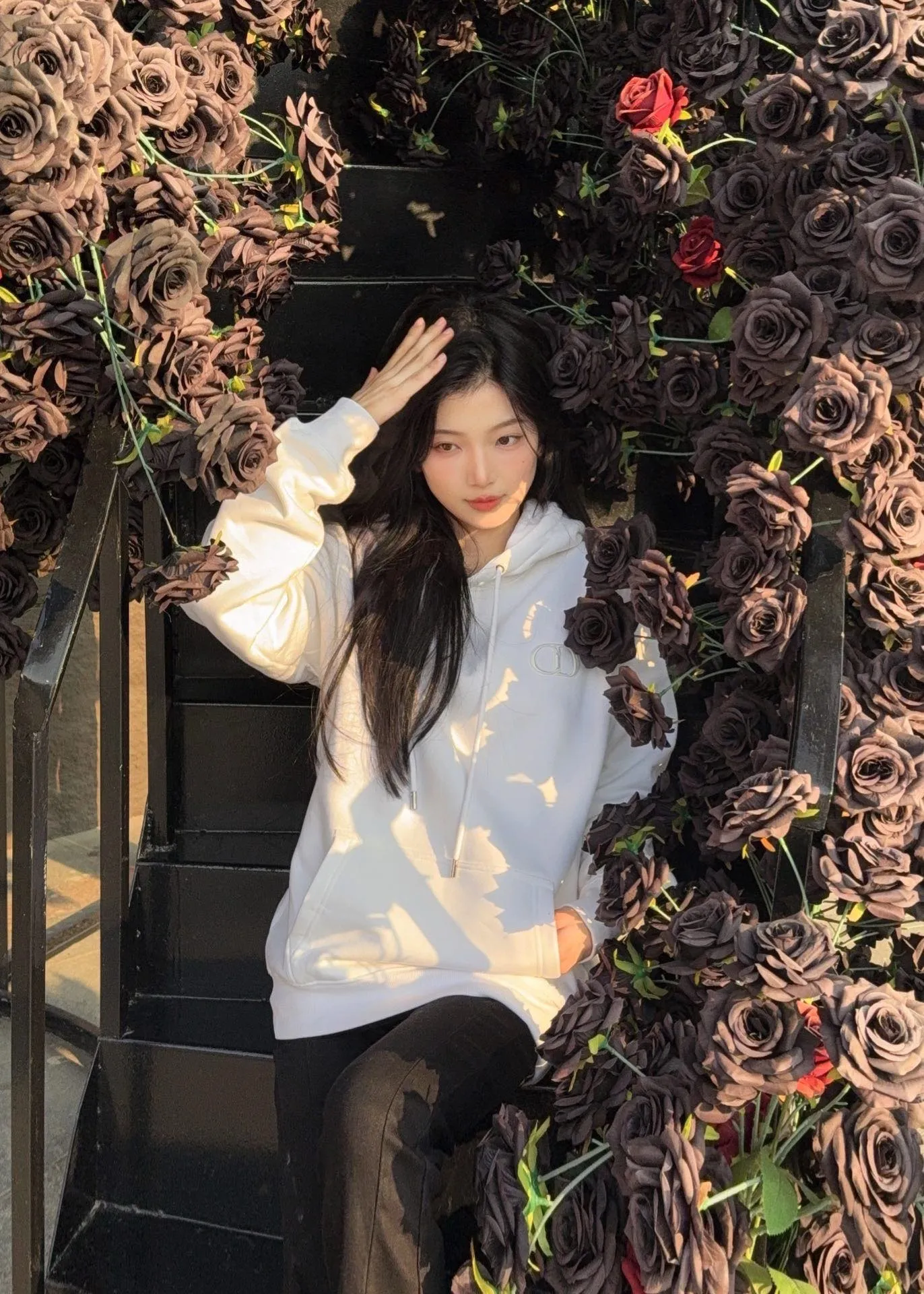 Dior Classic Embroidered CD Hooded Sweatshirt