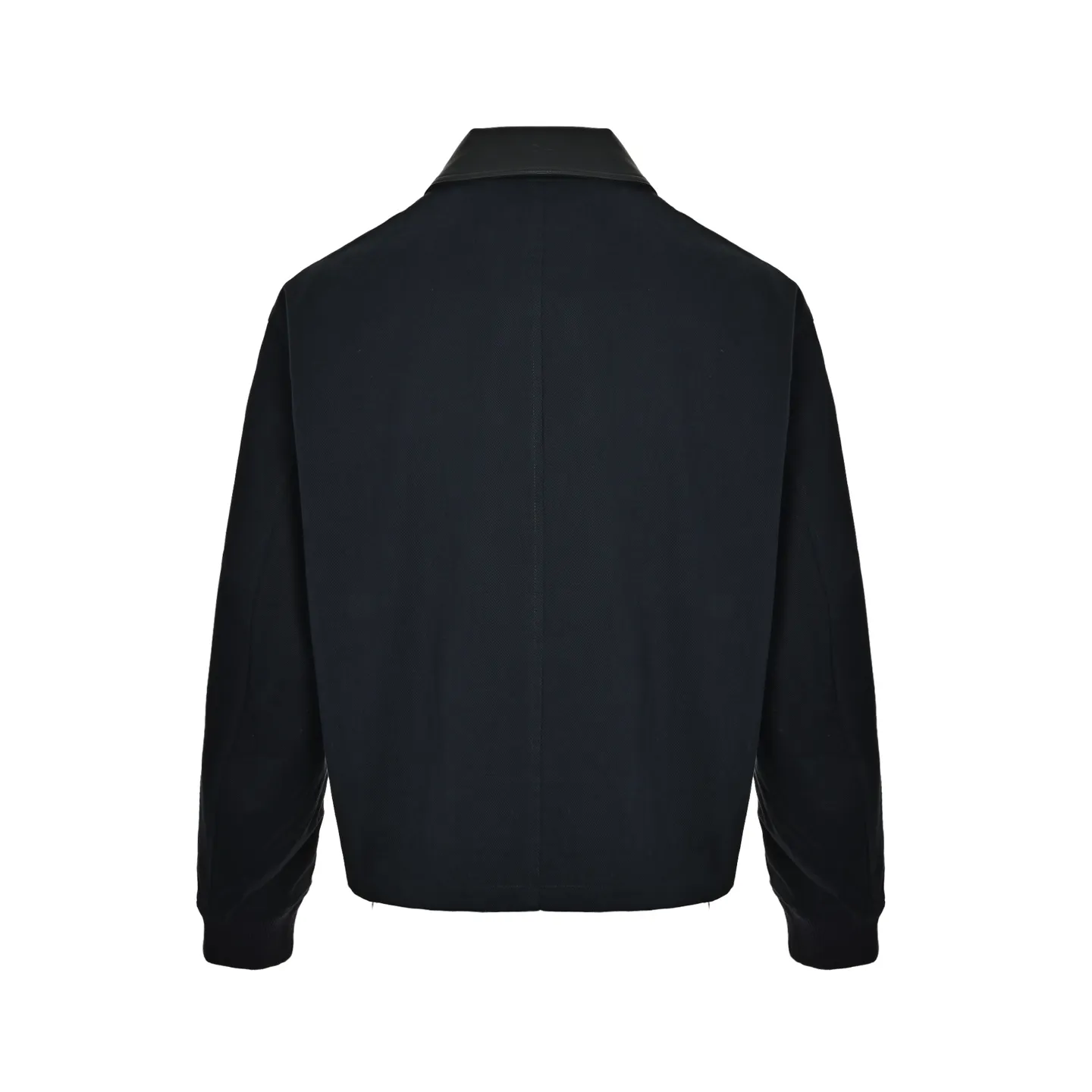 Dior buckle leather collar jacket