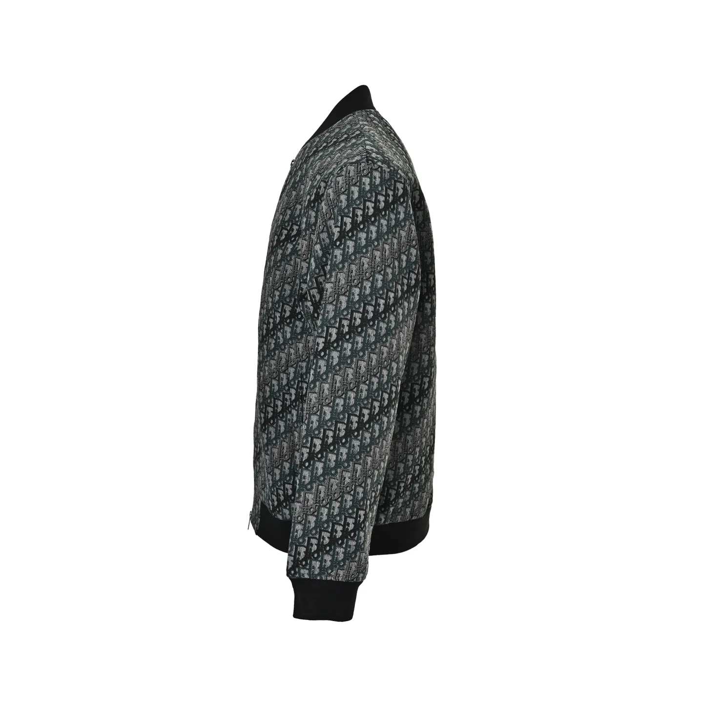 Dior/Dior all-over jacquard baseball collar zipper jacket