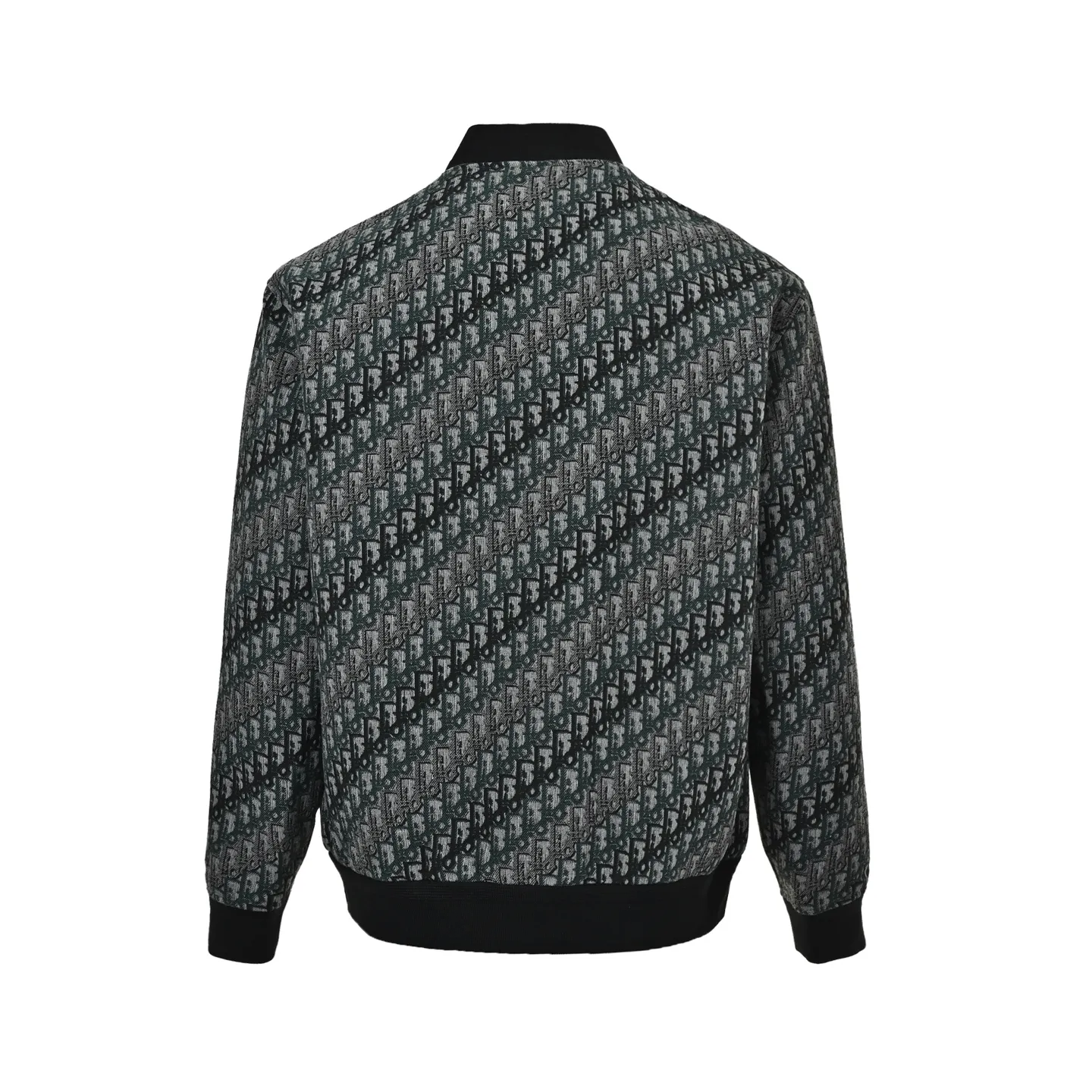Dior/Dior all-over jacquard baseball collar zipper jacket
