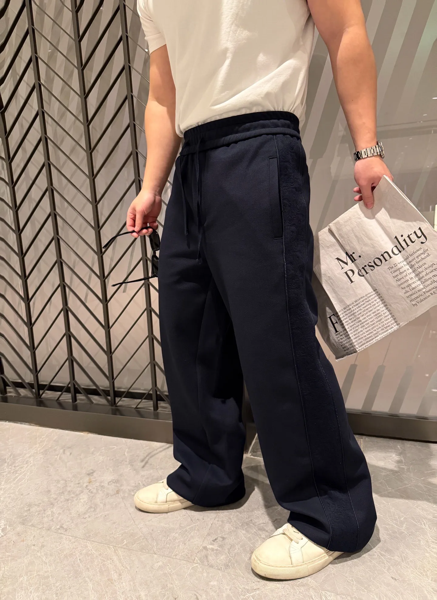Dior/Dior 25Fw presbyopic embossed webbing suit trousers