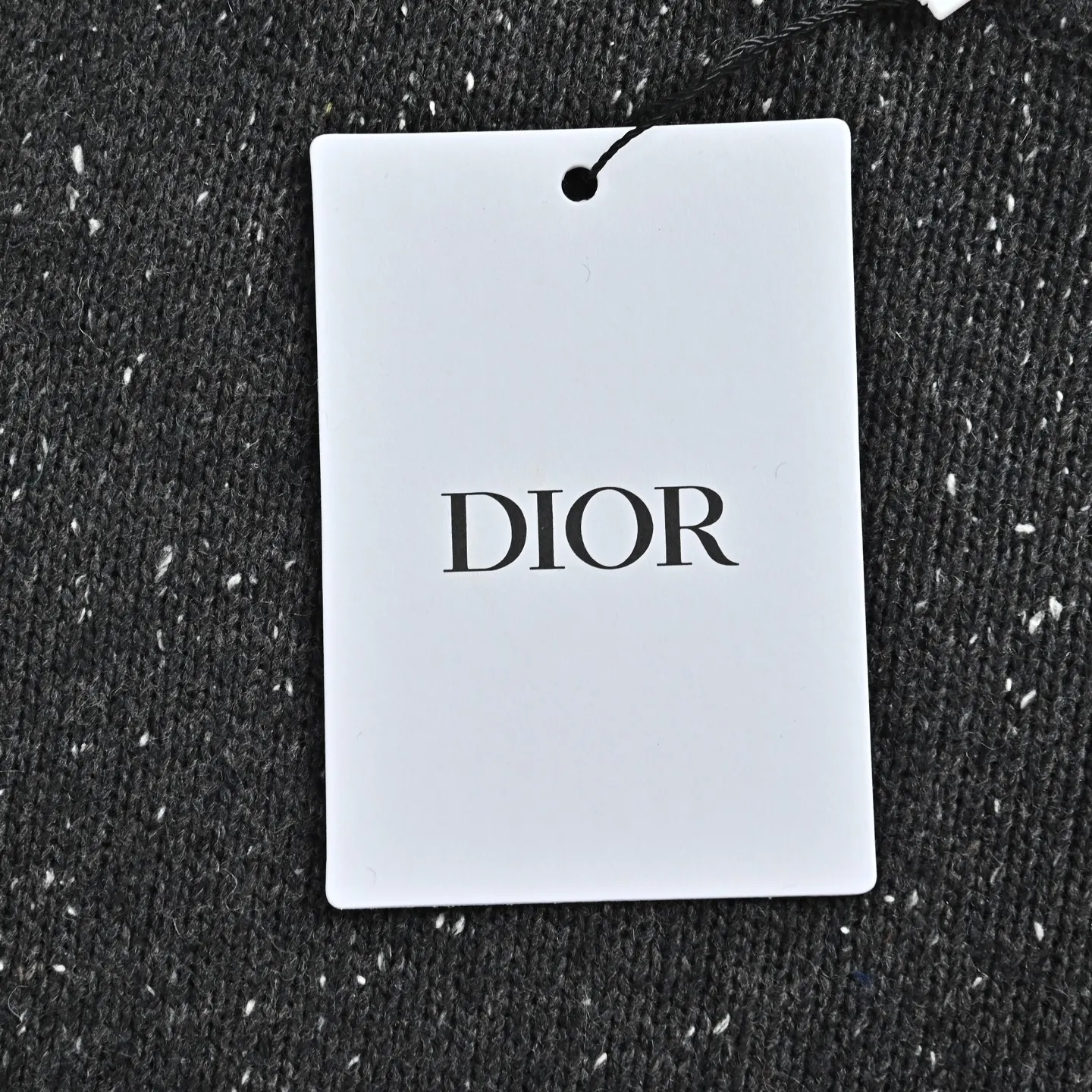 Dior/Dior Letter embroidered mottled crewneck sweater