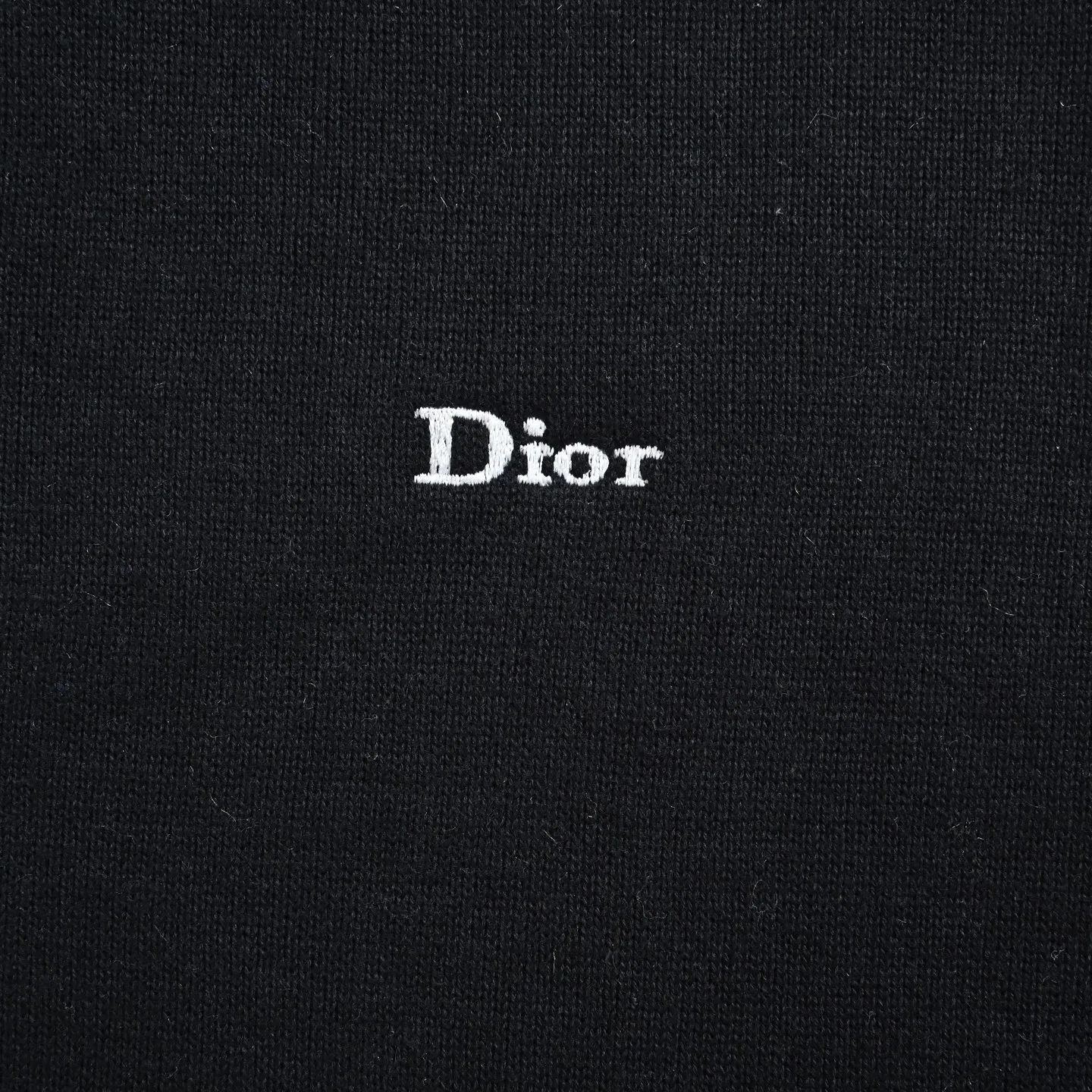 Dior/Dior 26Fw small logo embroidered zipper hooded knitted jacket