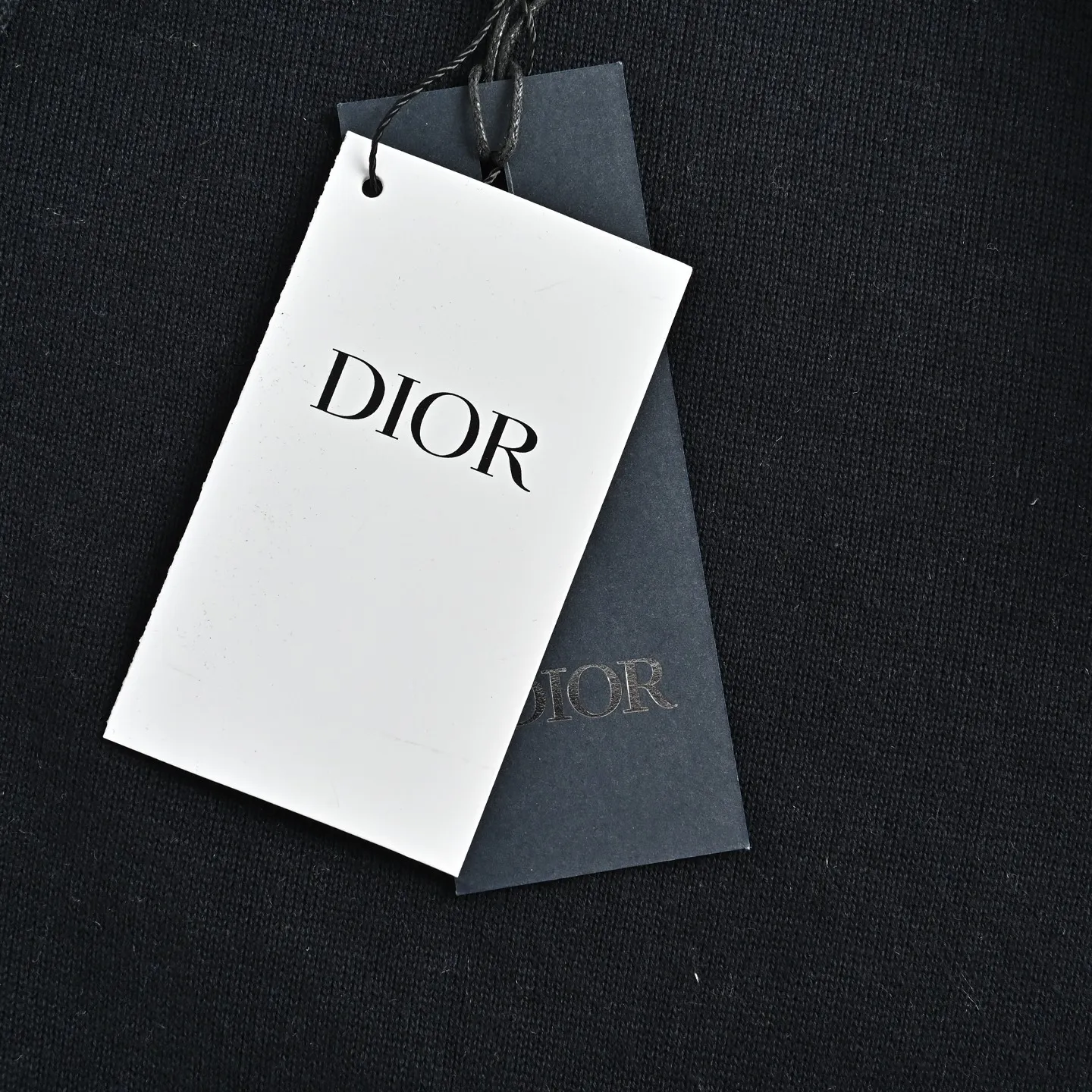 Dior/Dior 26Fw small logo embroidered zipper hooded knitted jacket