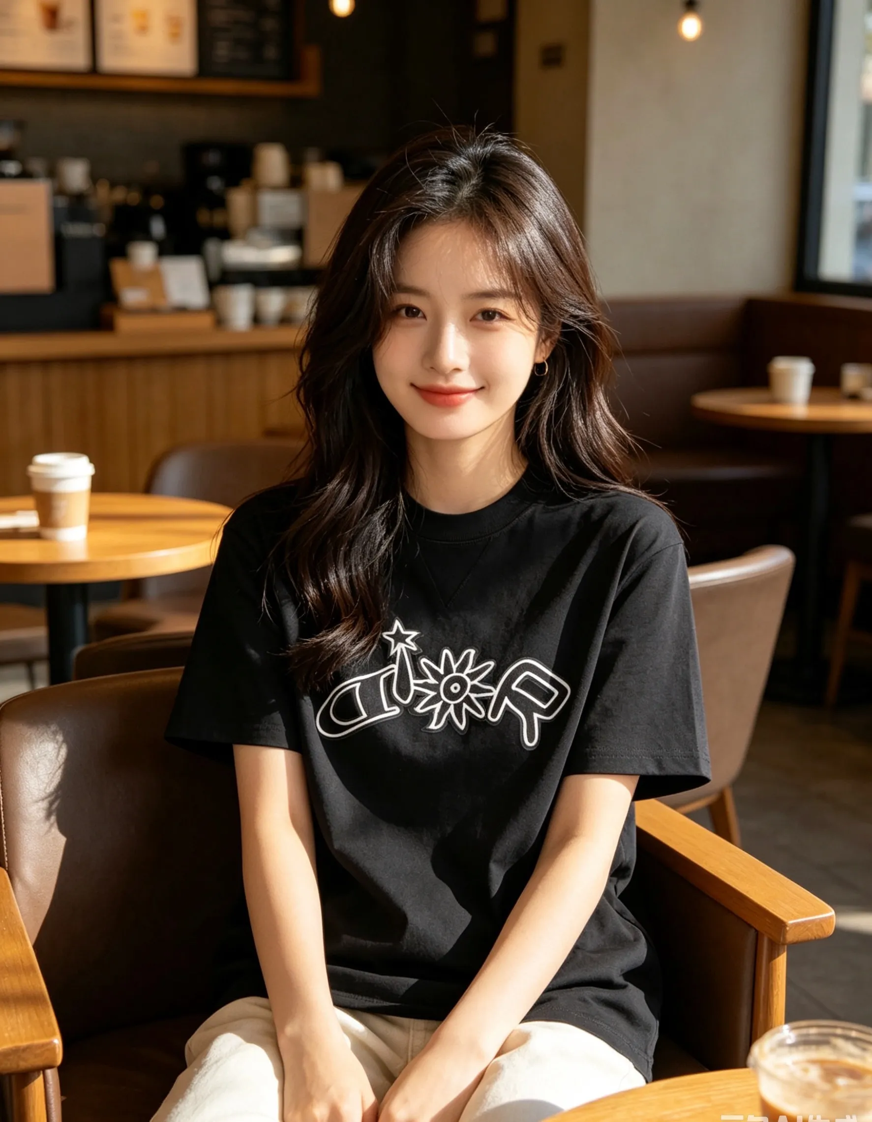 Dior/Dior starburst sunflower limited embroidery short sleeves